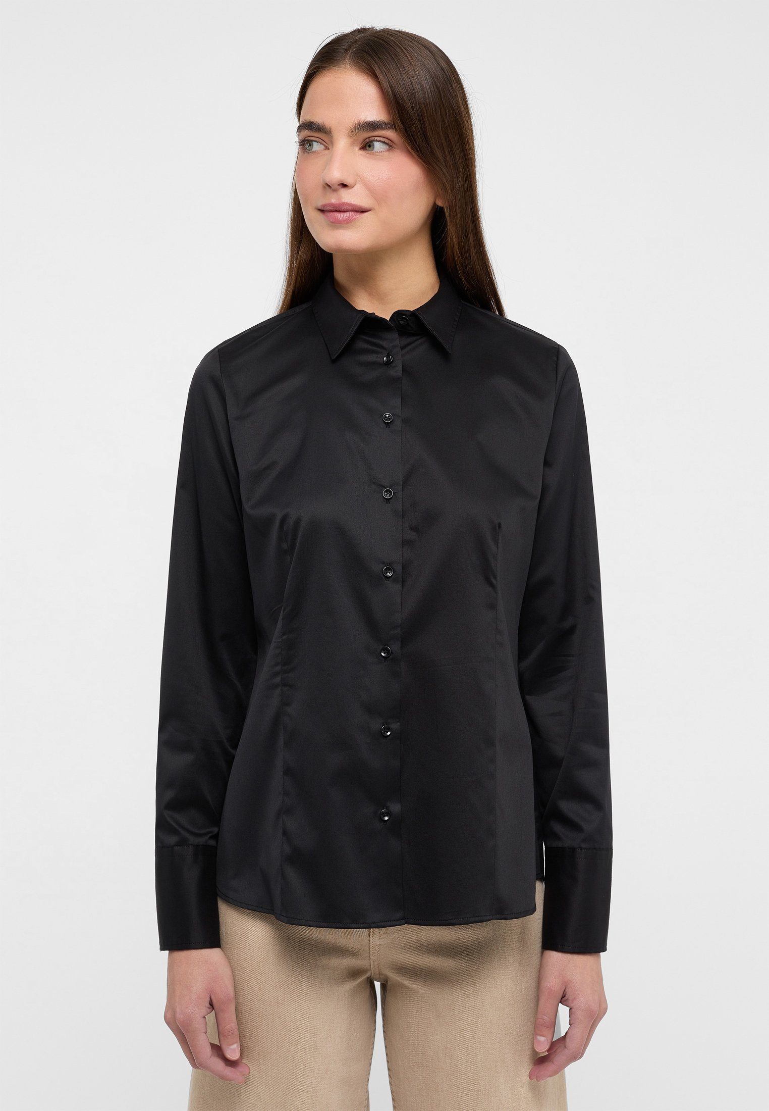 NU 20% KORTING: Eterna blouse met lange mouwen MODERN CLASSIC Lange mouwen