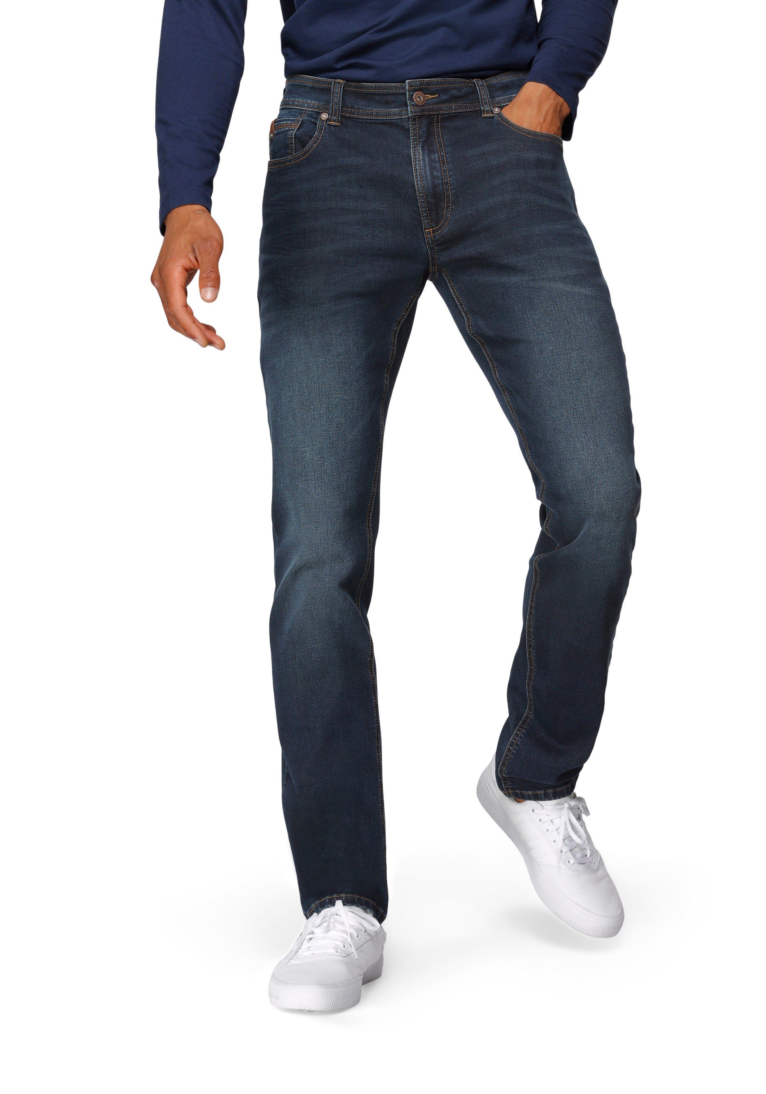 Bruno Banani Slim fit jeans Grady smalle pasvorm, lage taillehoogte, met steekzakken