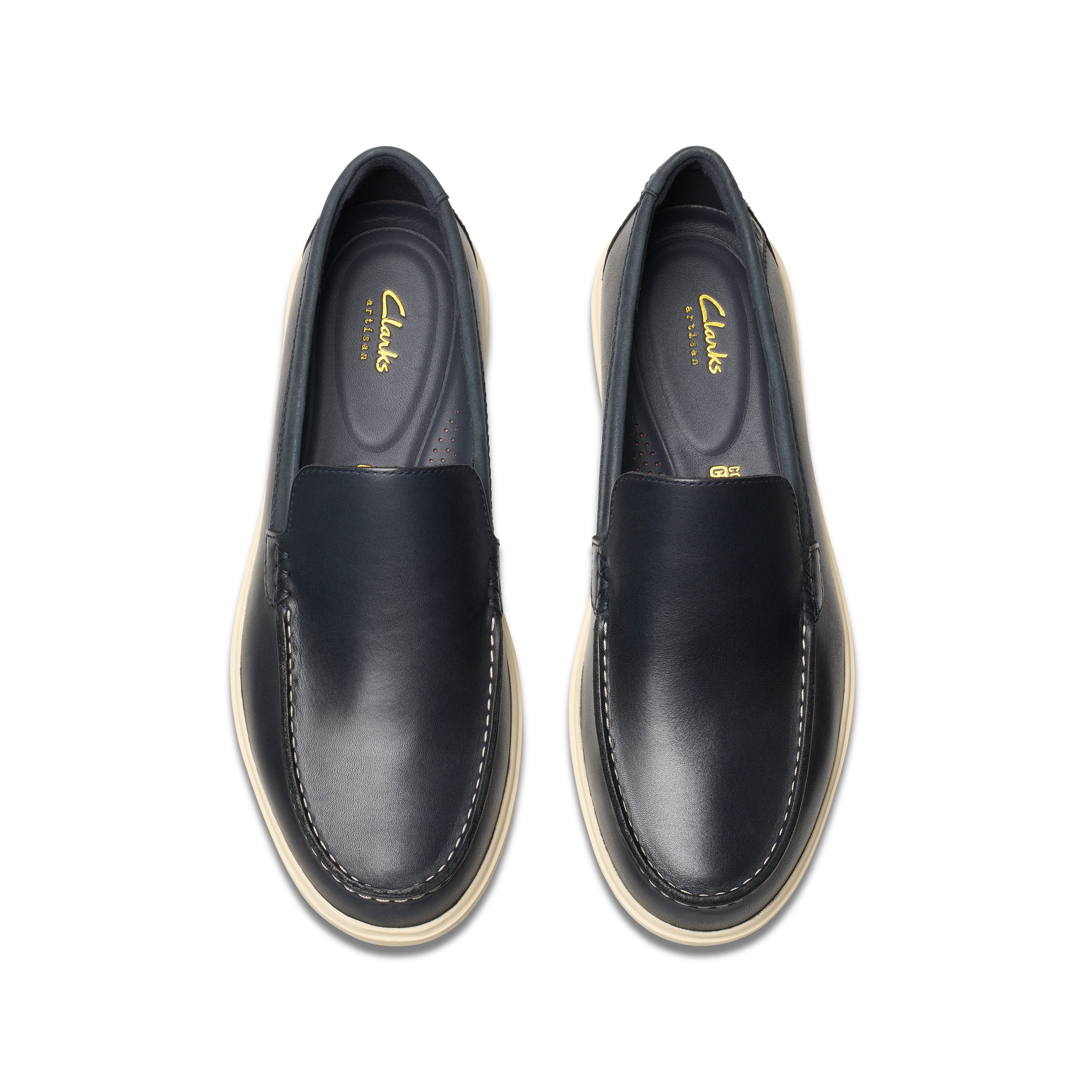 Clarks Bootschoenen Bratton Loafer , bootsschoen, mocassin, slip-on sneaker met siernaad