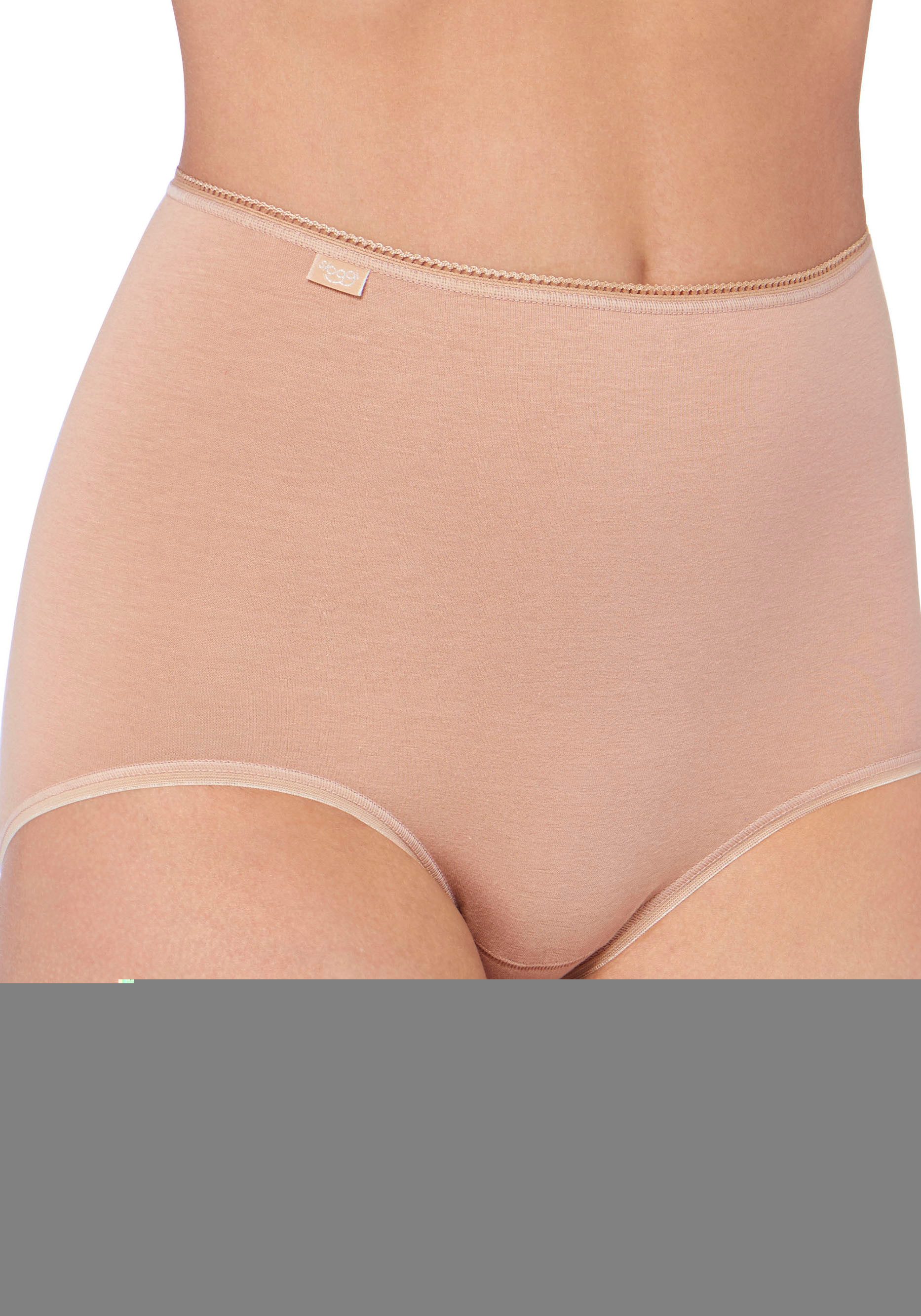 Sloggi Maxislip 24/7 Cotton hoger gesneden pasvorm, elastisch, kant, ondoorzichtig, zacht (Set van 3)