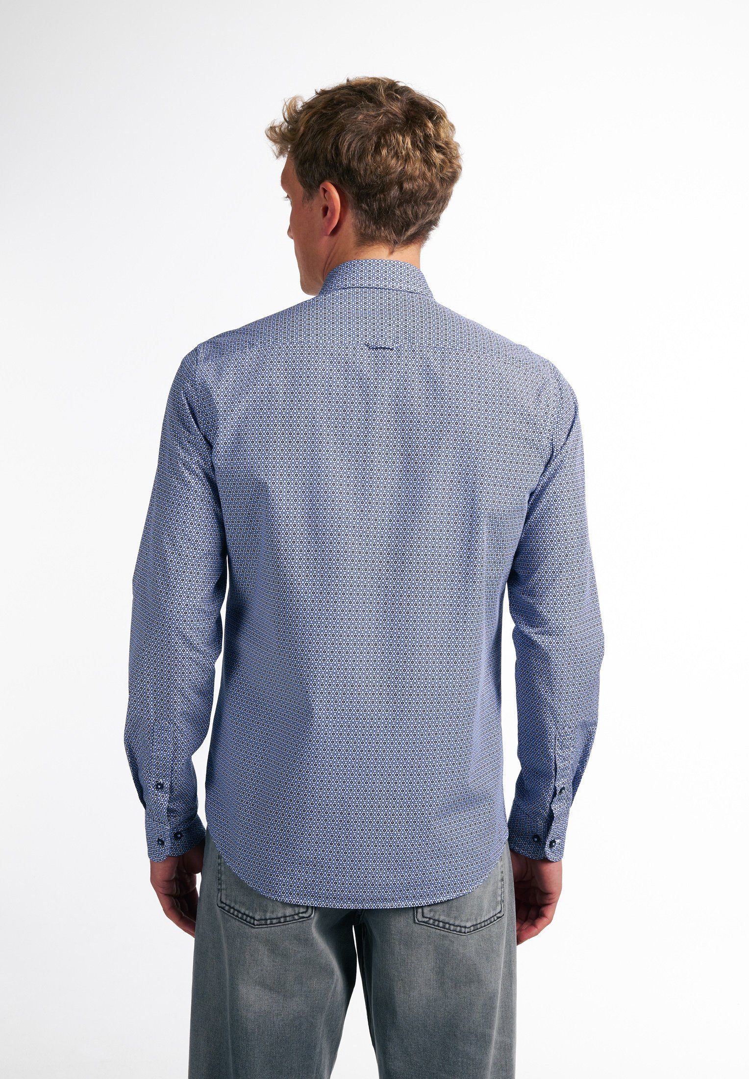 Eterna Overhemd met lange mouwen Slim fit