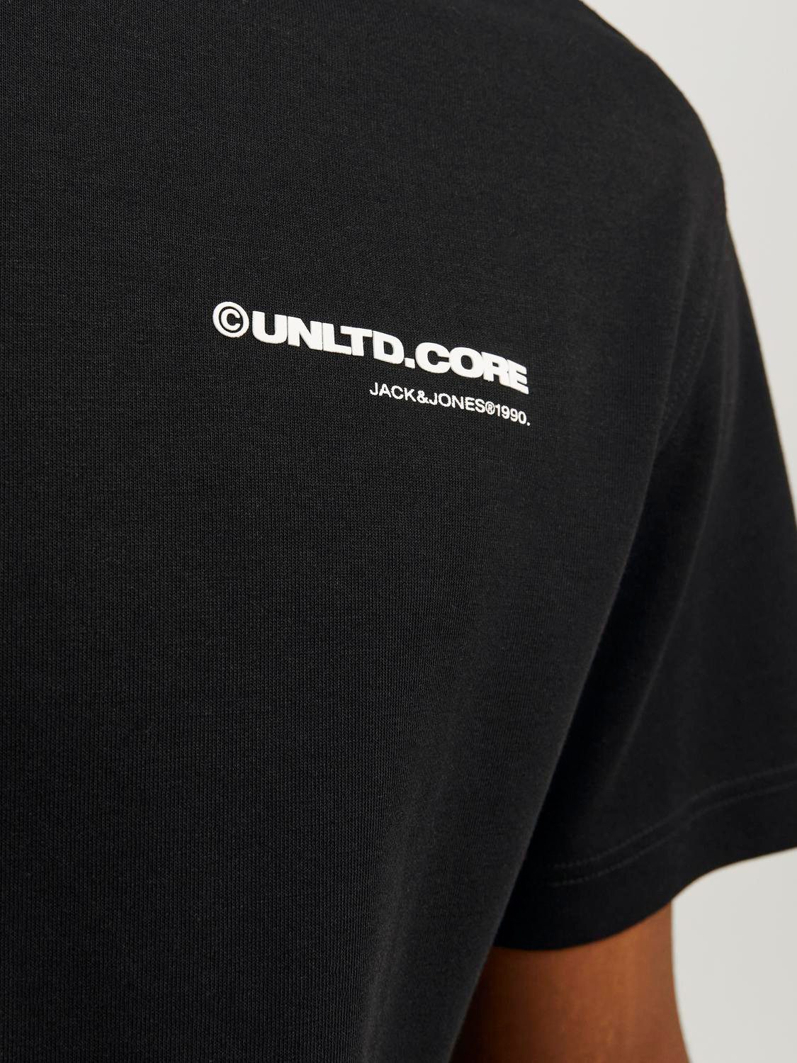 Jack & Jones Shirt met ronde hals JCOAERO PRINT TEE SS CREW NECK NOOS