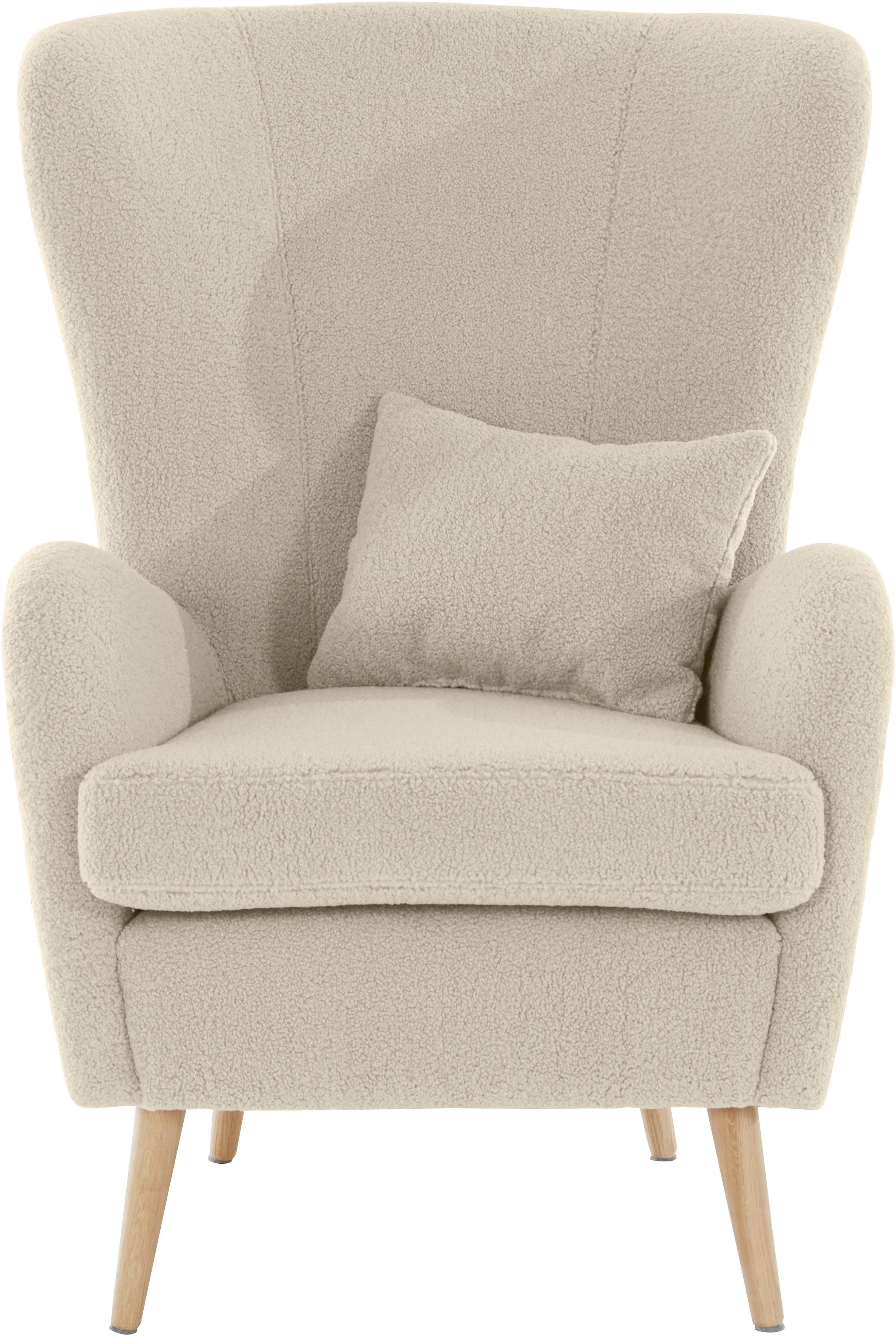 Guido Maria Kretschmer Home&Living Fauteuil Salla ook in imitatiebont en fijn corduroy, veel bekledingsopties, oorfauteuil (set)