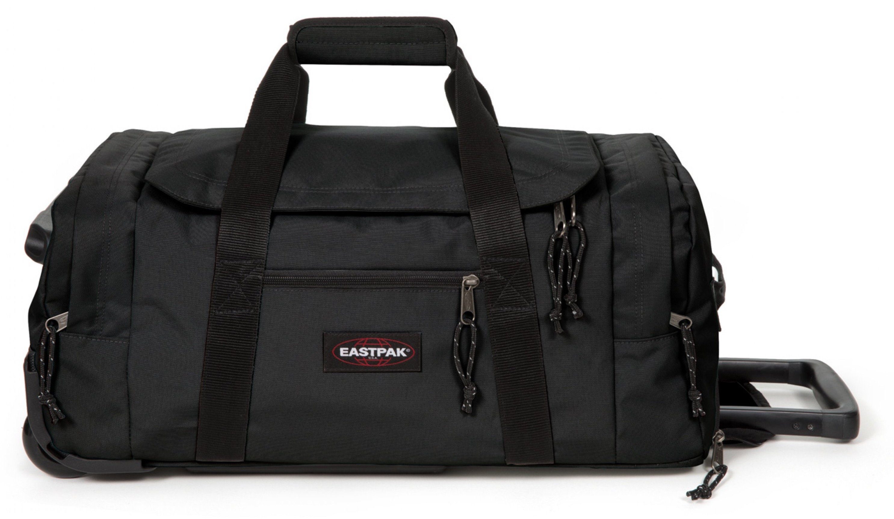 Eastpak Zachte bagage trolley Leatherface S + met voldoende ruimte unisex koffers & reistassen maat - zwart