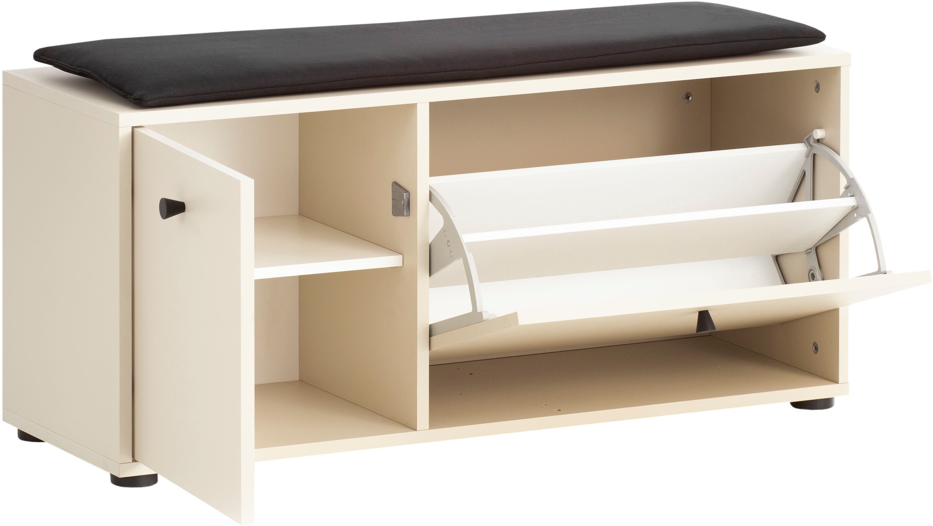 Schildmeyer Schoenenkast Lovund, breedte 98 cm Inclusief decoratieve kussens