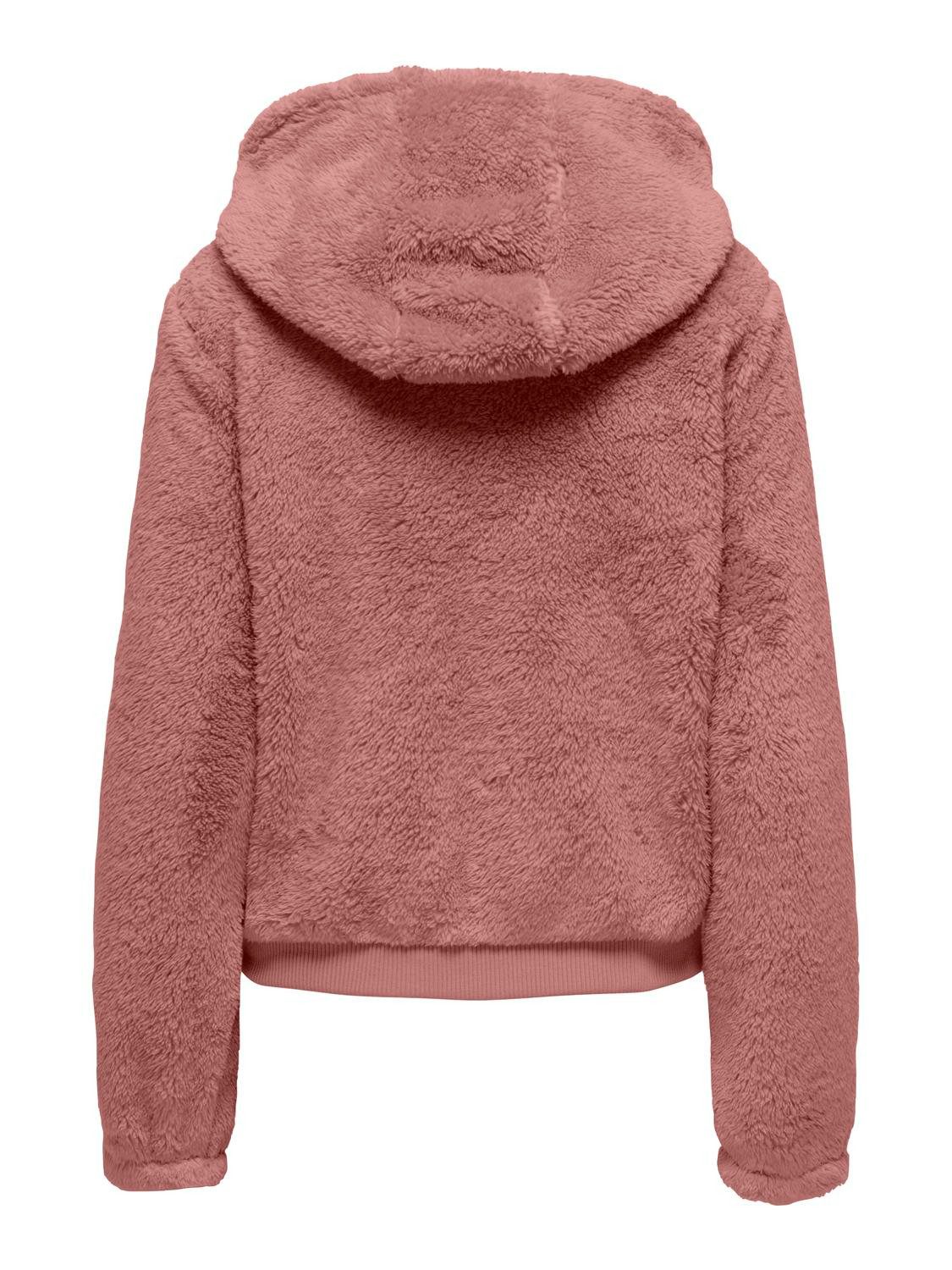 Only Pluche jas met capuchon ONLNEWANNA CONTACT SHERPA JKT OTW NOOS