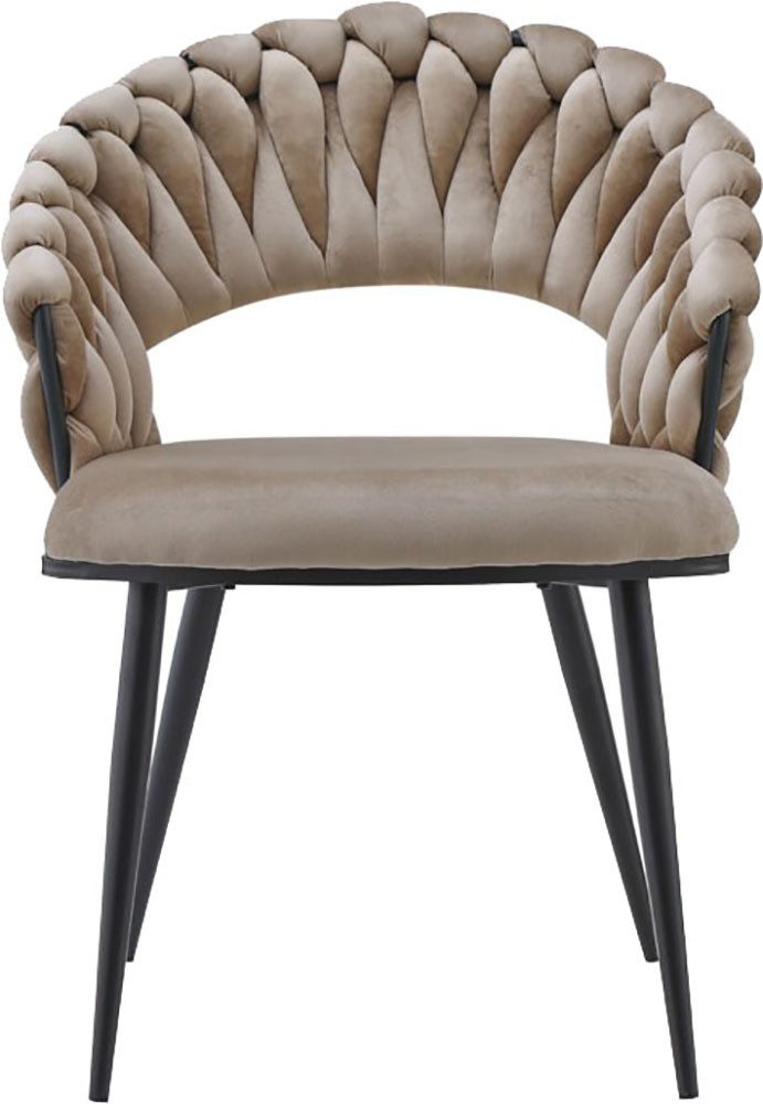 Kayoom Stoel Finesse 125 2-delige set, BESTSELLER! Vlechtwerk op de rug (set, 2 stuks)