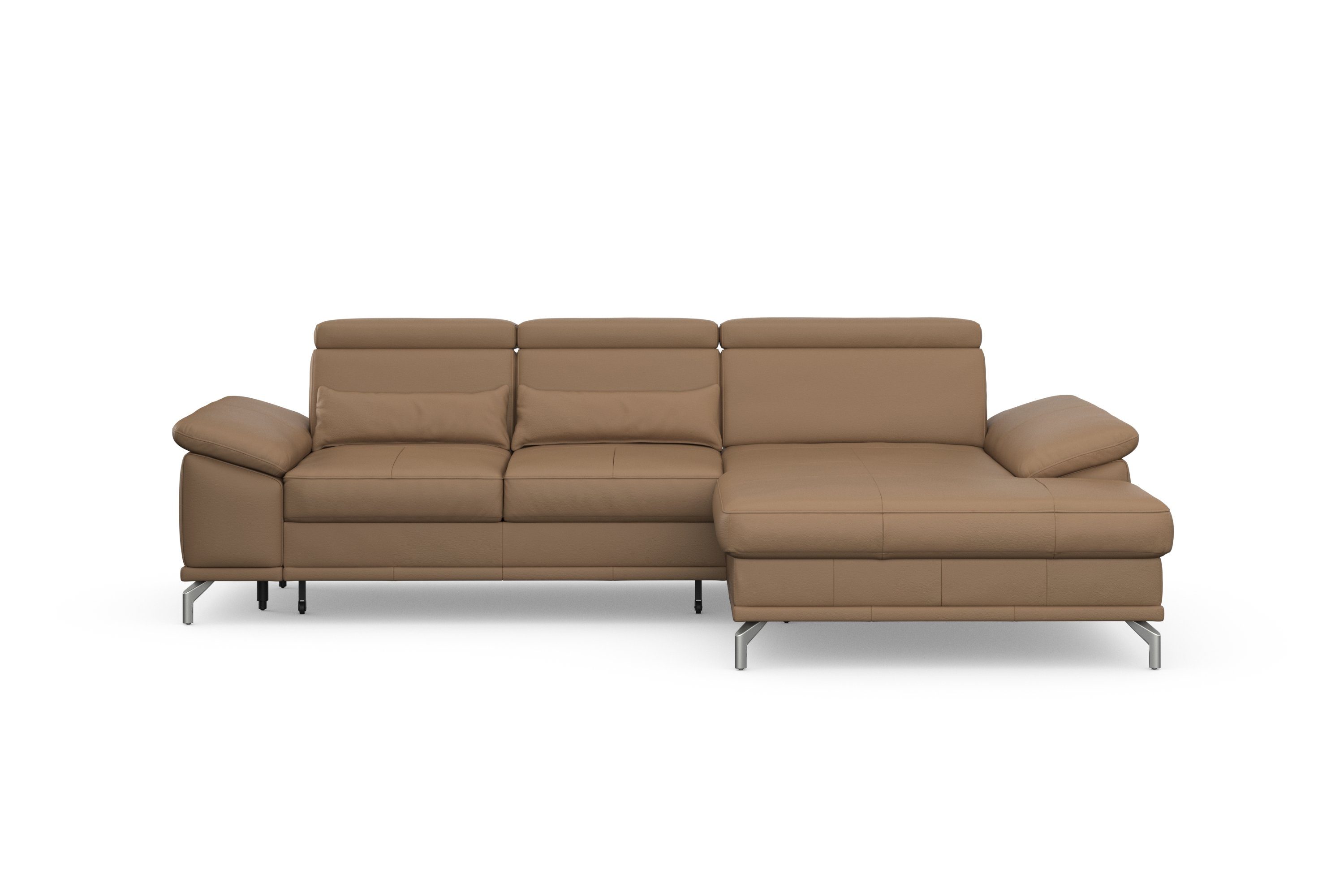 sit&more Hoekbank Cabrio L-vorm, met zitdiepteverstelling, arm- en hoofdsteunverstelling