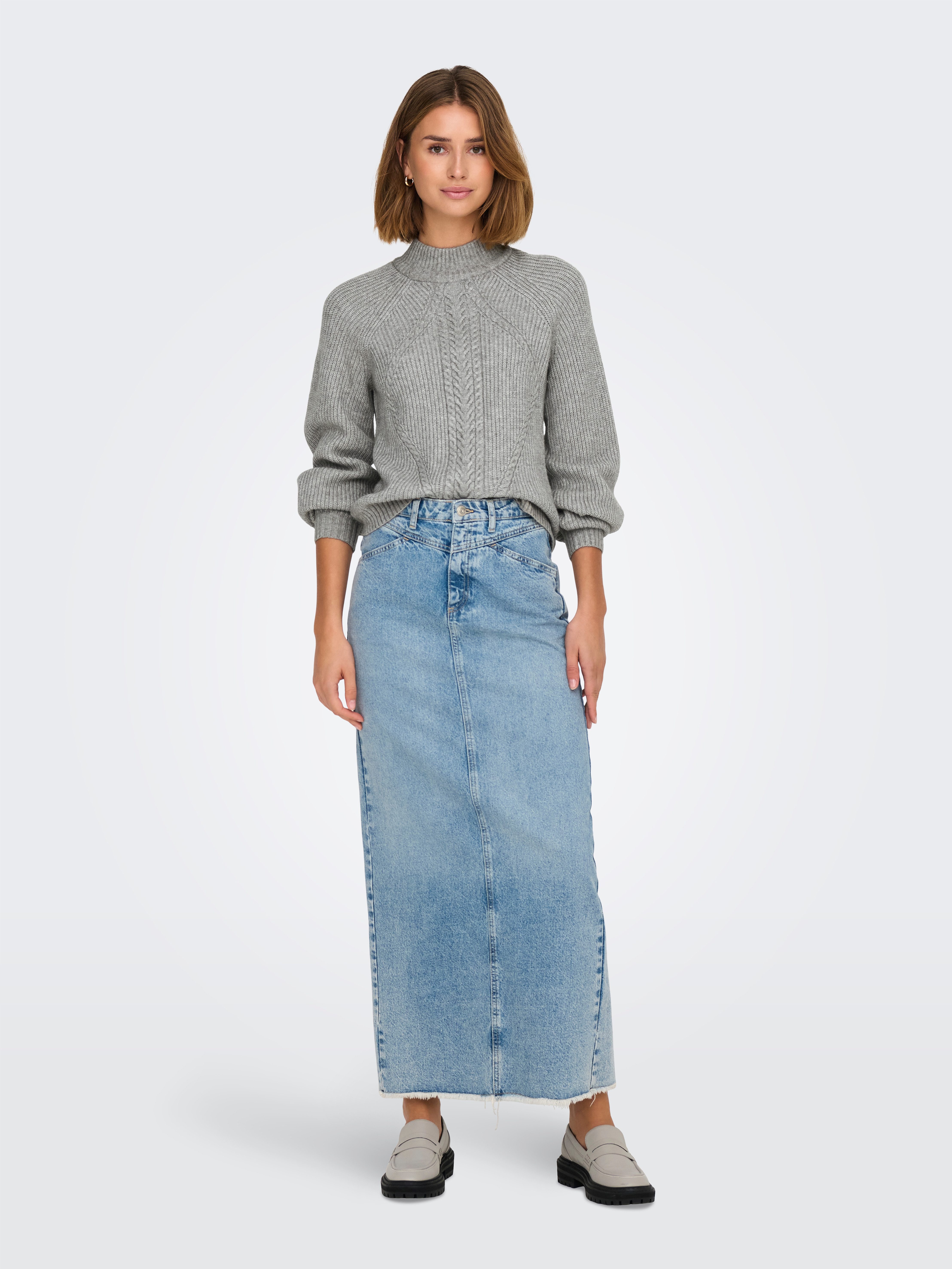 Only Trui met staande kraag ONLKATIA LS DETAIL HIGHNECK CC KNT