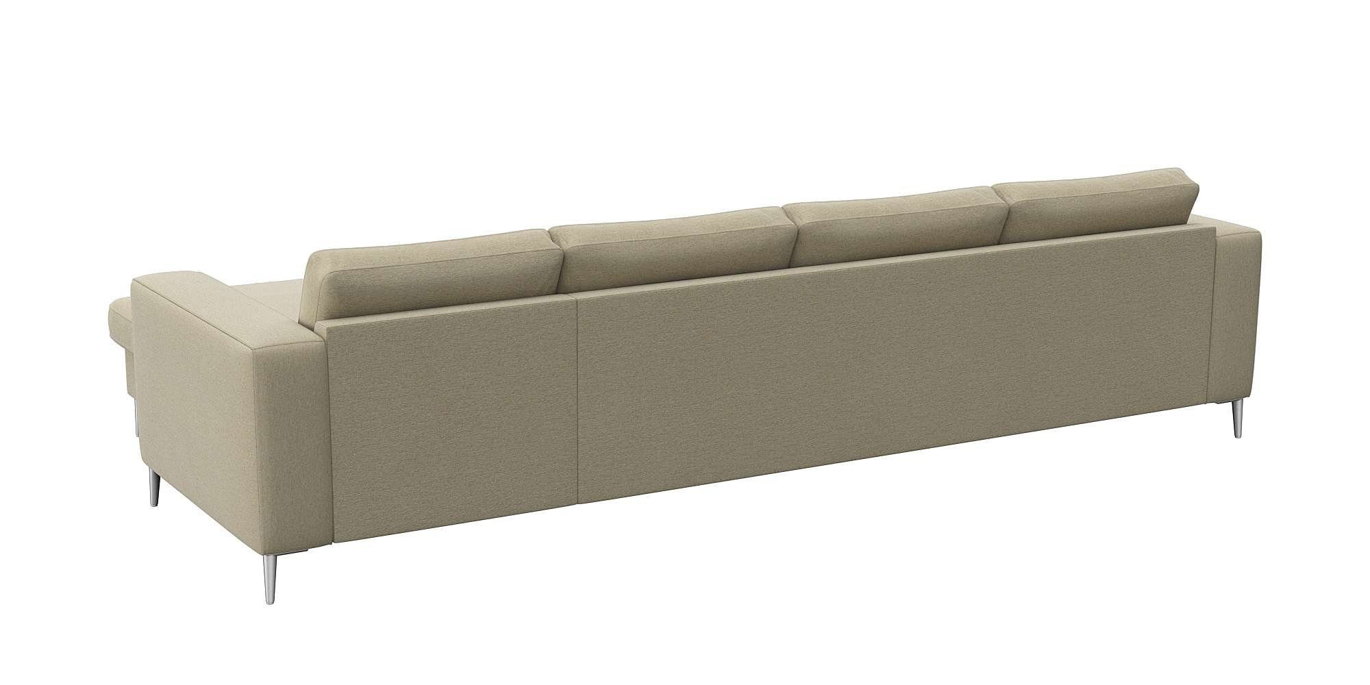 FLEXLUX Hoekbank Fiore, super zitcomfort door koudschuim in de zitting, L-vorm