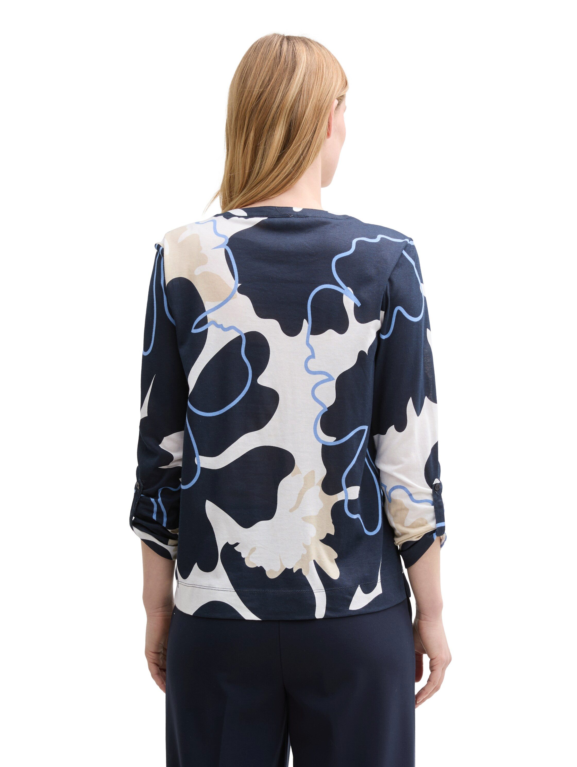 Tom Tailor Shirt met lange mouwen met print all-over