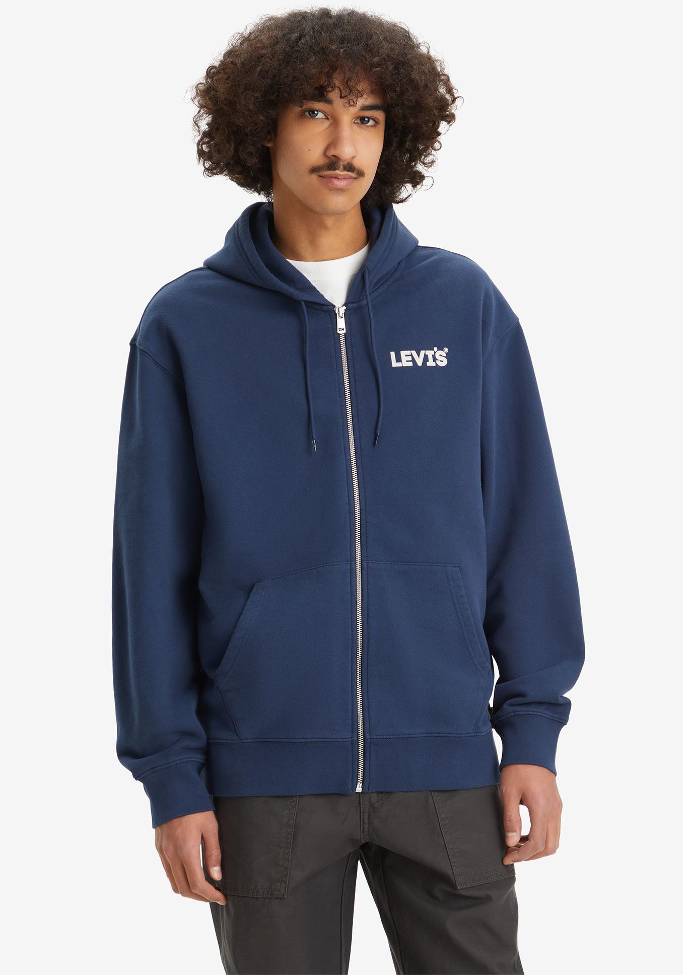 Levi's® Sweatvest RELAXED GRAPHIC ZIPUP met grote print op de rug