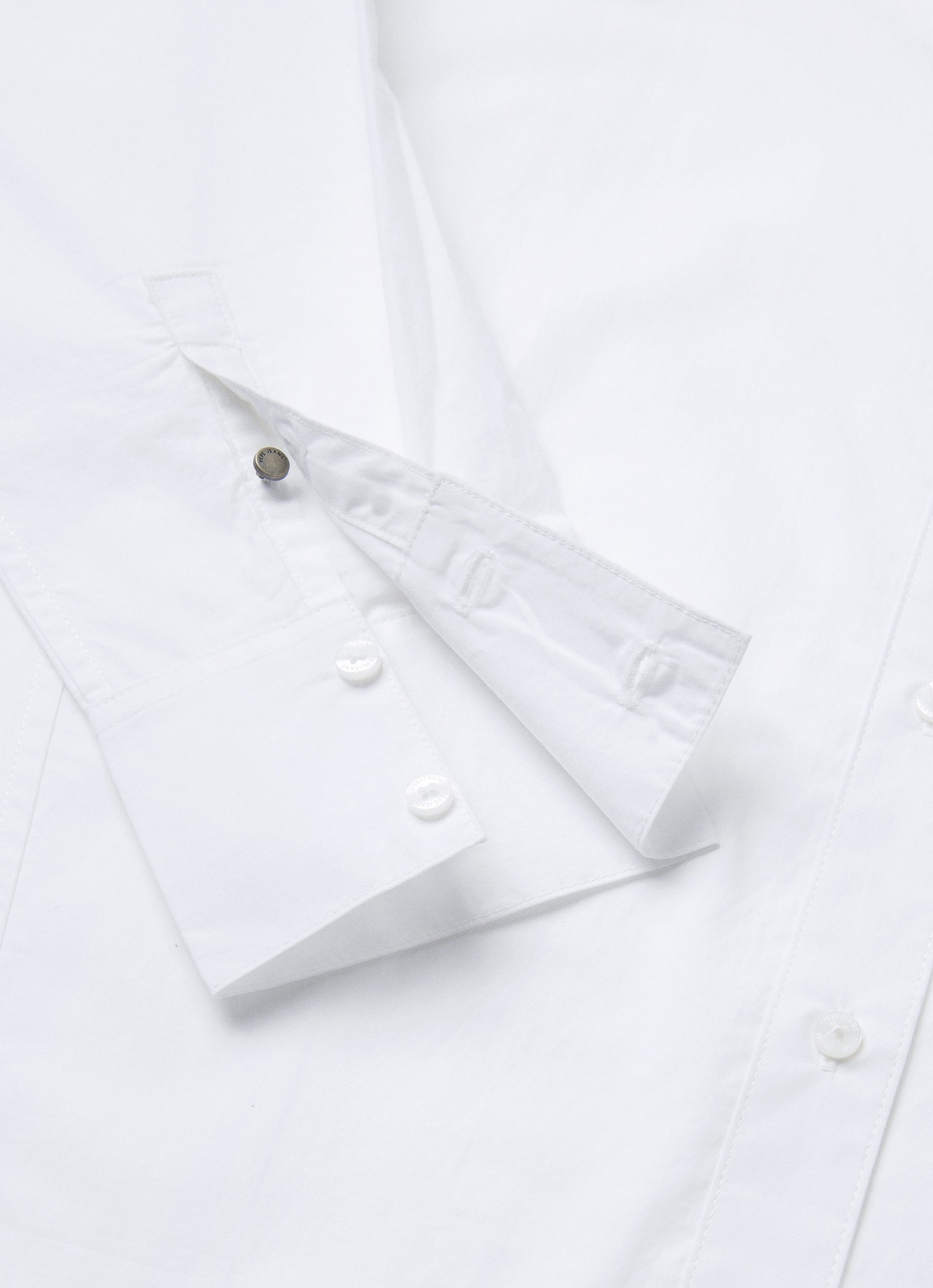 Pepe Jeans Overhemdblouse met ton-in-ton logo-borduursel op de borst