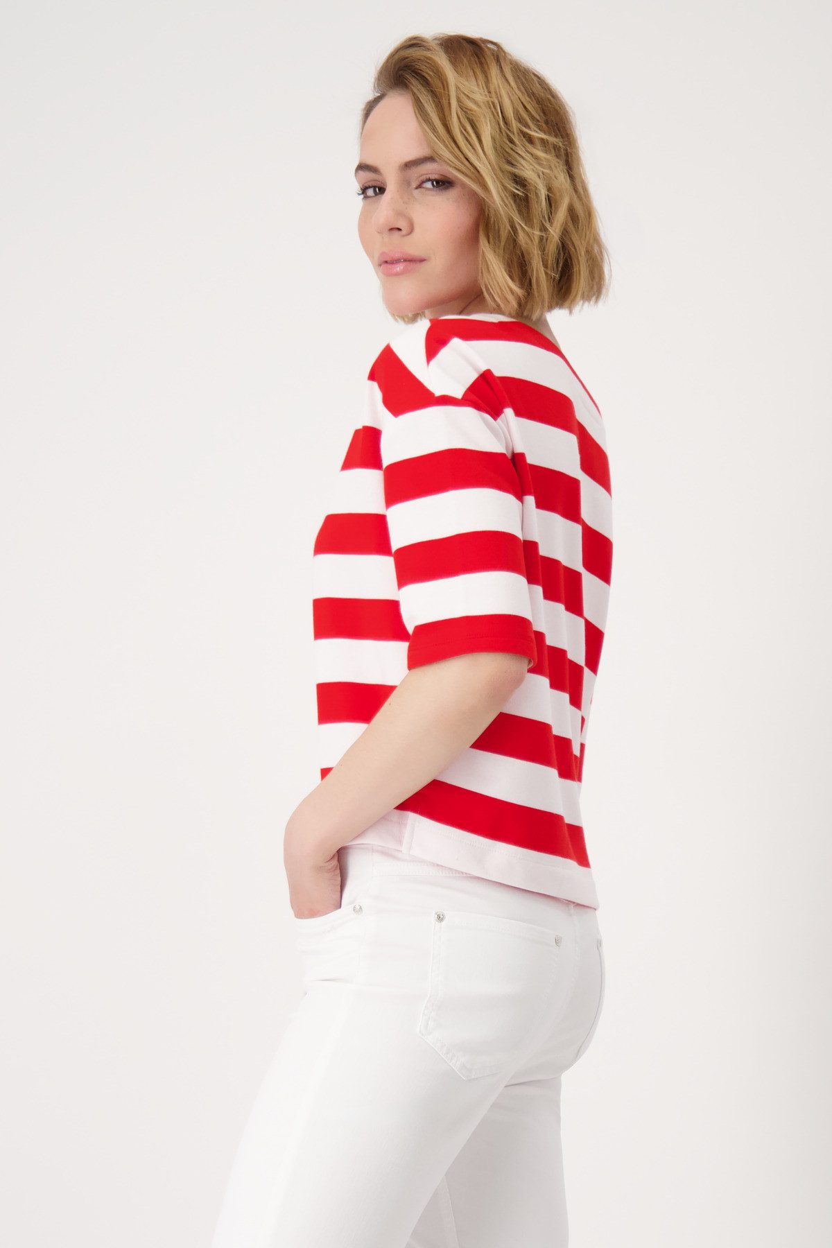 Monari Sweatshirt met strepen