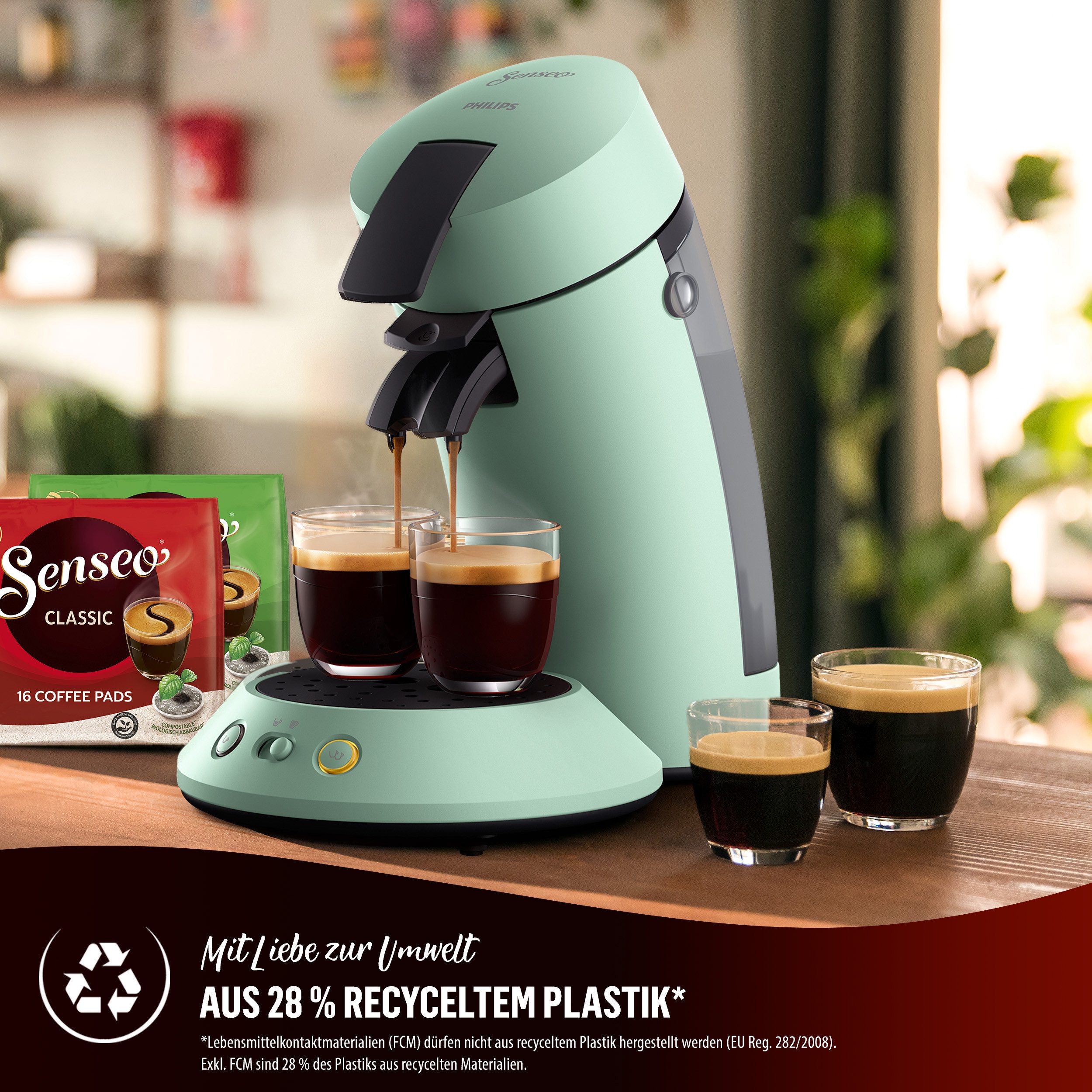 Senseo Koffiepadautomaat Original Plus CSA210/60, met twee koffie-instellingen