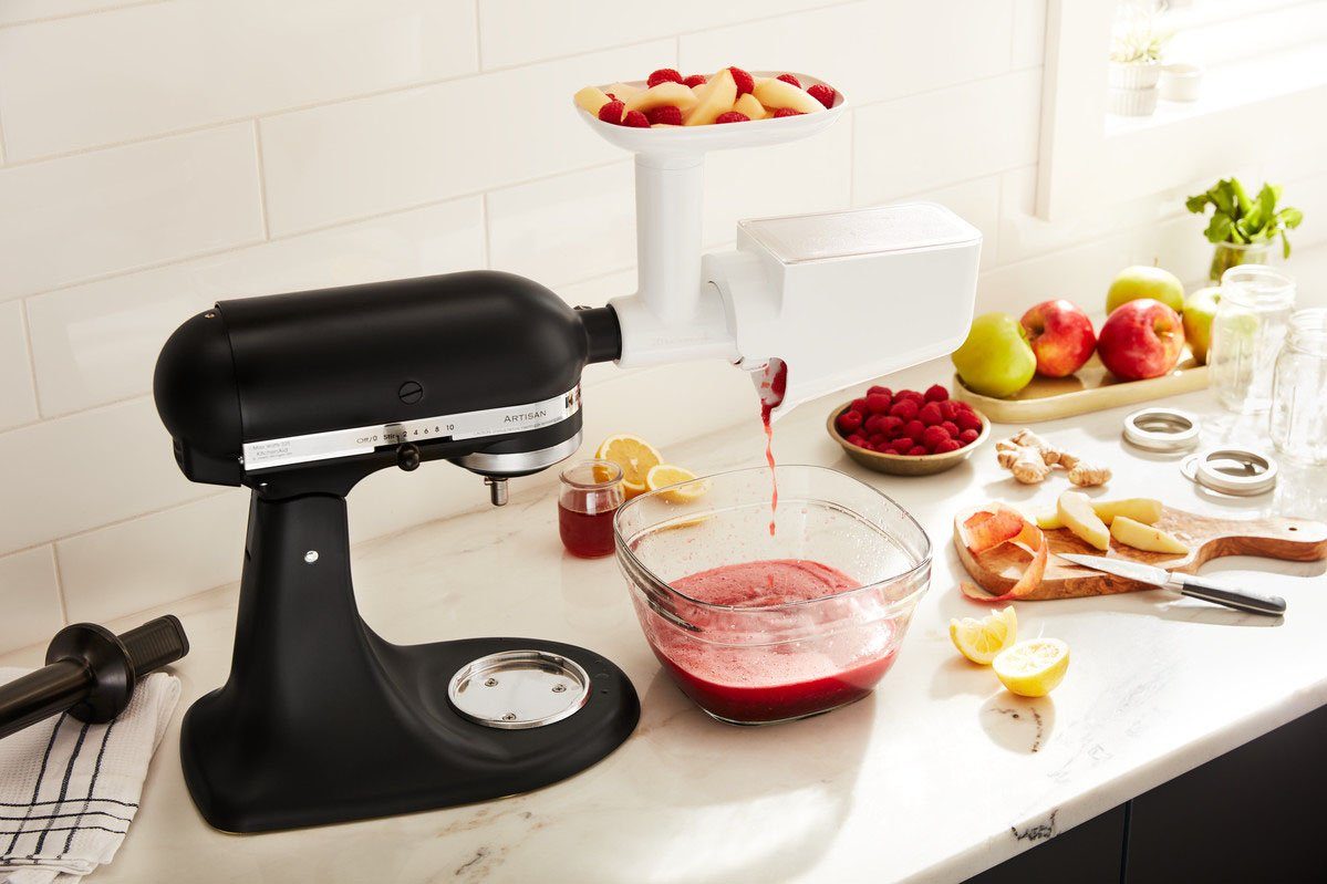 KitchenAid Pureerhulpstuk 5KSMFVSP functioneert alleen met vleesmolen 5ksmfga (wordt niet meegeleverd)