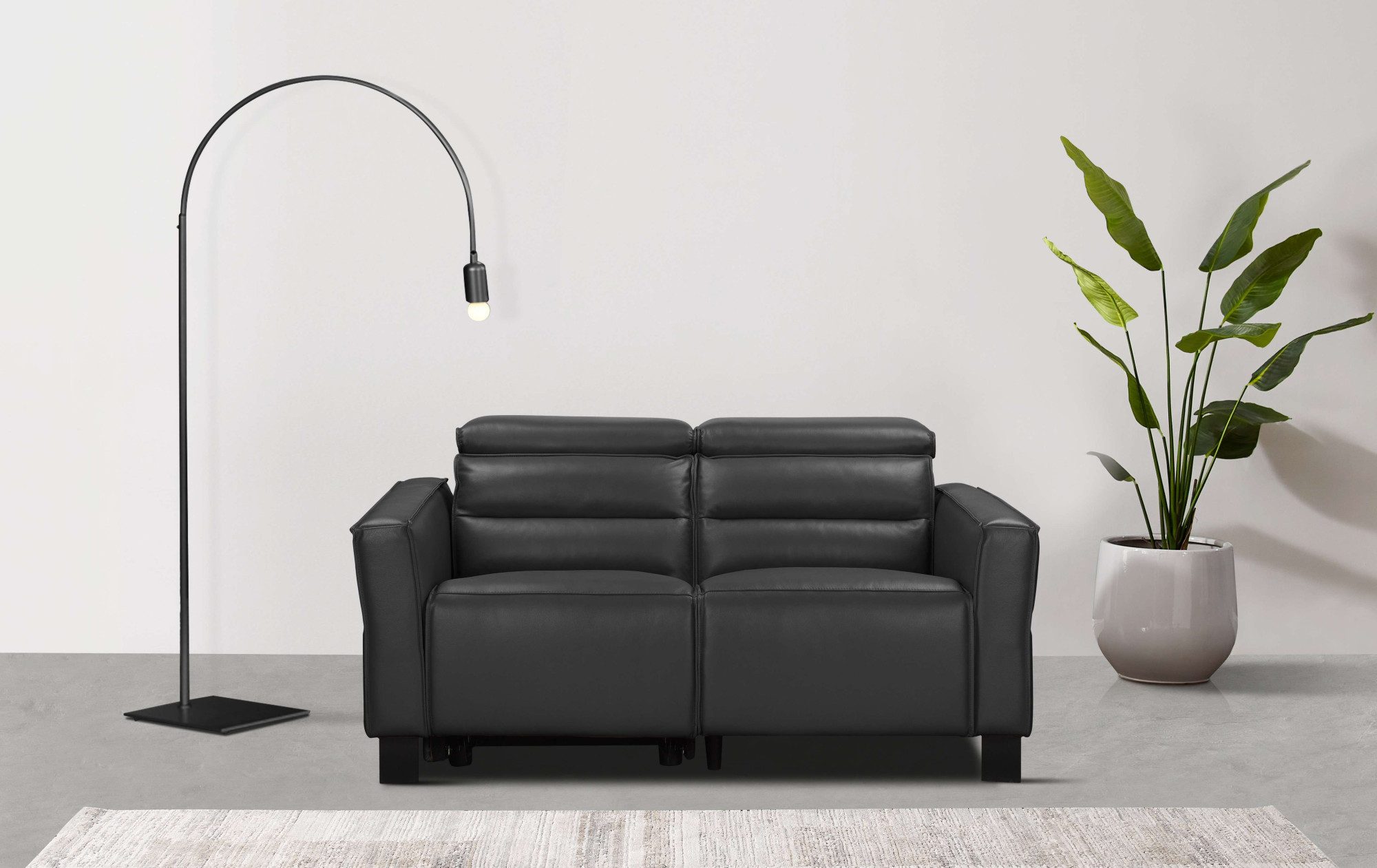 Places of Style 2-zitsbank Carpari, 162 cm, met handmatige of elektrische relaxfunctie