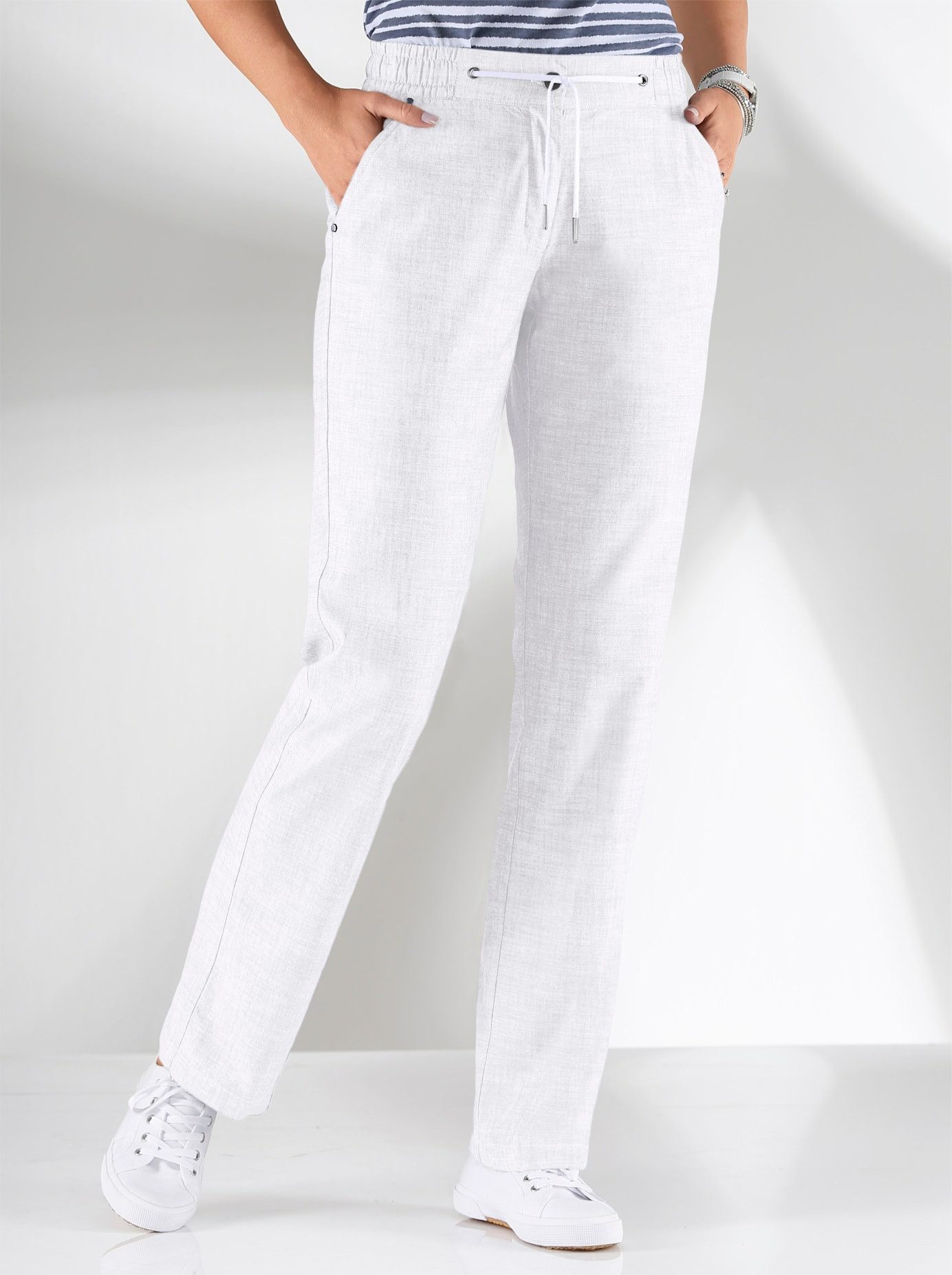 Casual Looks Bootcutbroek dames bootcut broeken maat 195 wit