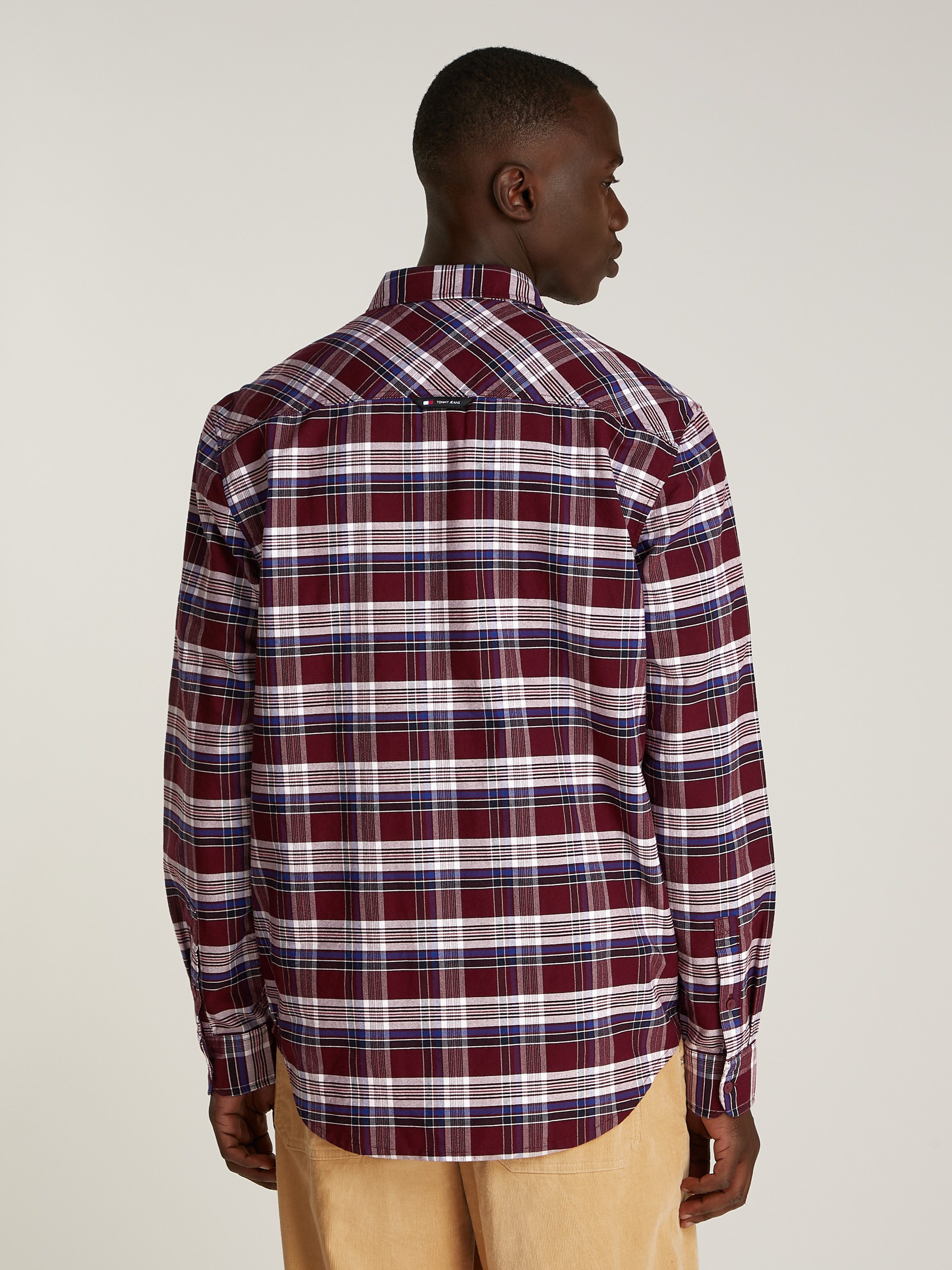 TOMMY JEANS Geruit overhemd TJM REG OXFORD CHECK SHIRT