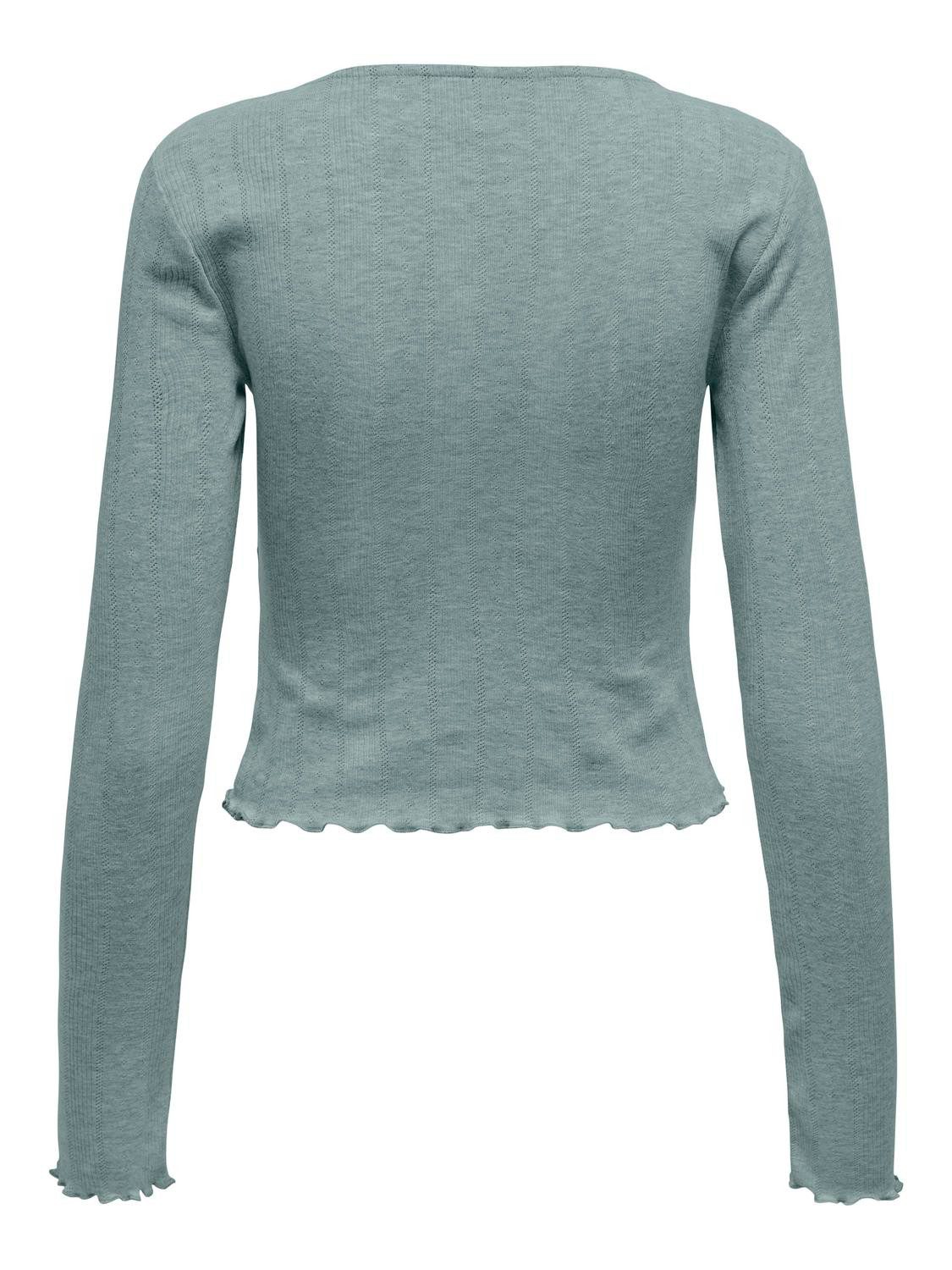 Only Shirt met lange mouwen ONLCARLOTTA L/S WRAP TOP JRS
