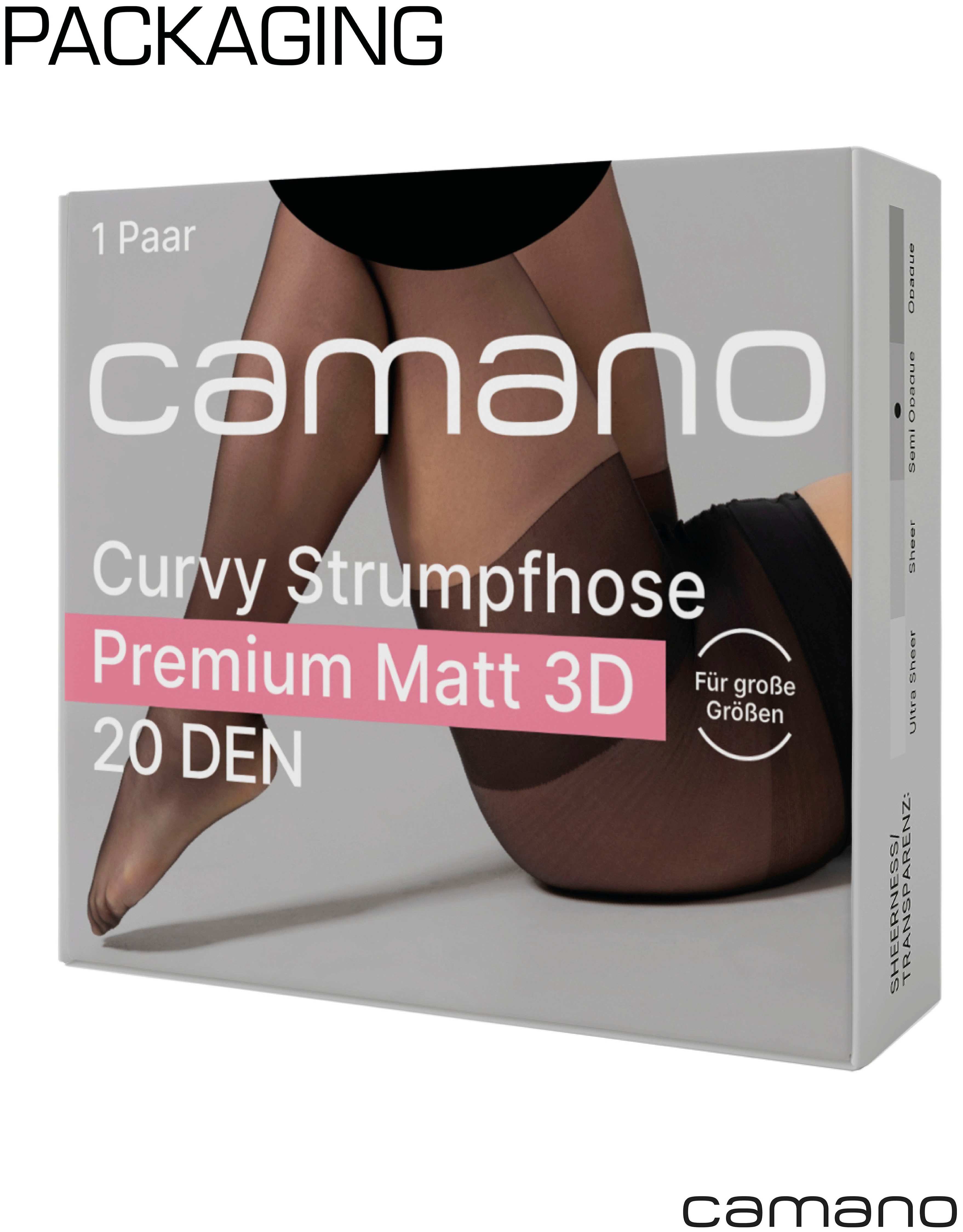 Camano Panty Fine curvy met naadloze taille-afsluiting (1 stuk)