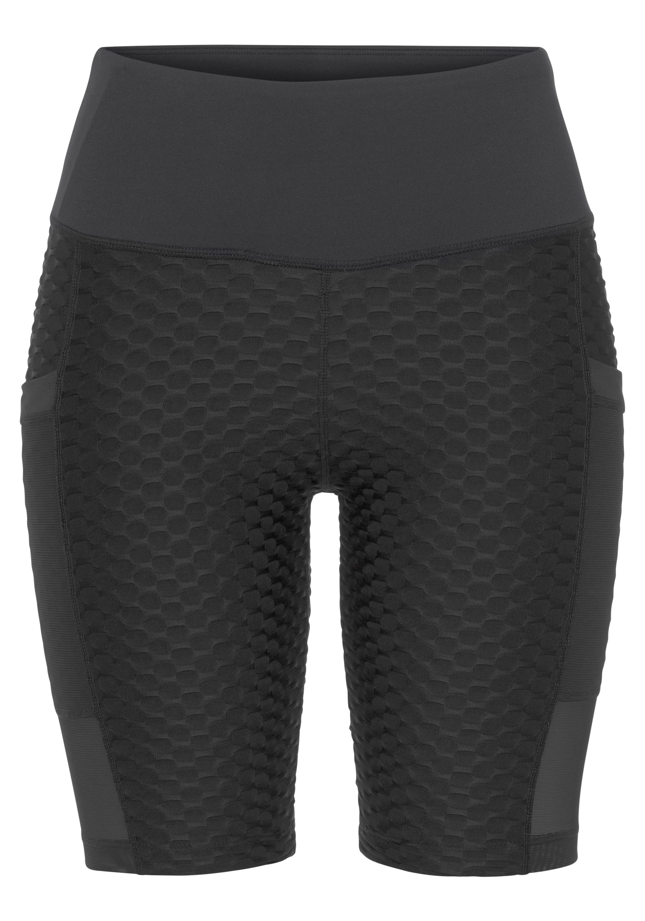 vivance active Fietsbroekje met honingraatdesign en twee zakken