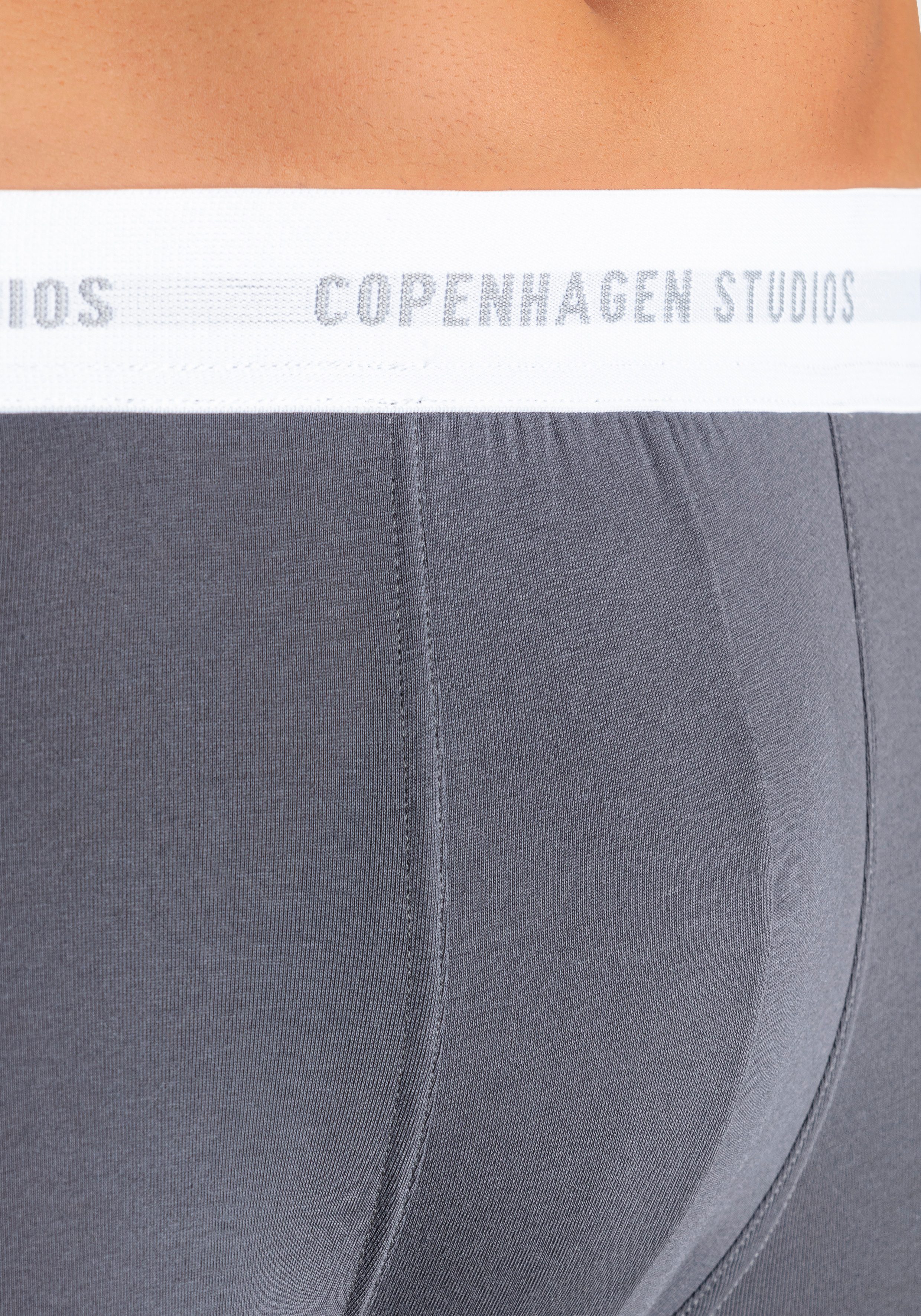 Copenhagen Studios Lange boxershort Boxershorts voor heren met langere pijpen en logo-tailleband (3 stuks)