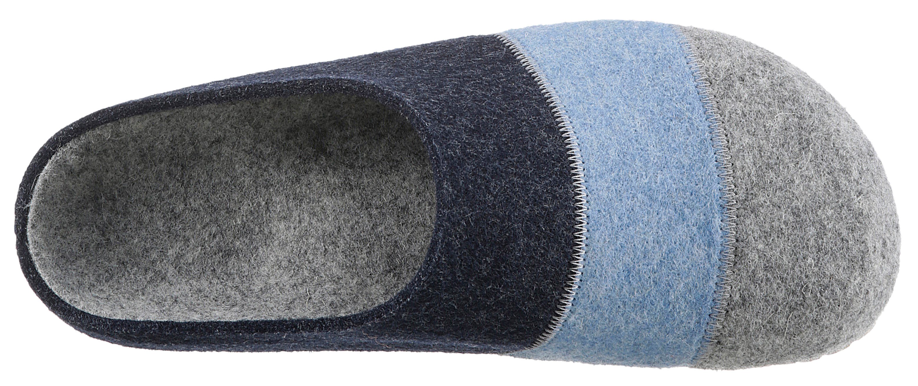 Aniston SHOES Clogs Panal pantoffel, homeslipper in patchwork-uitstraling
