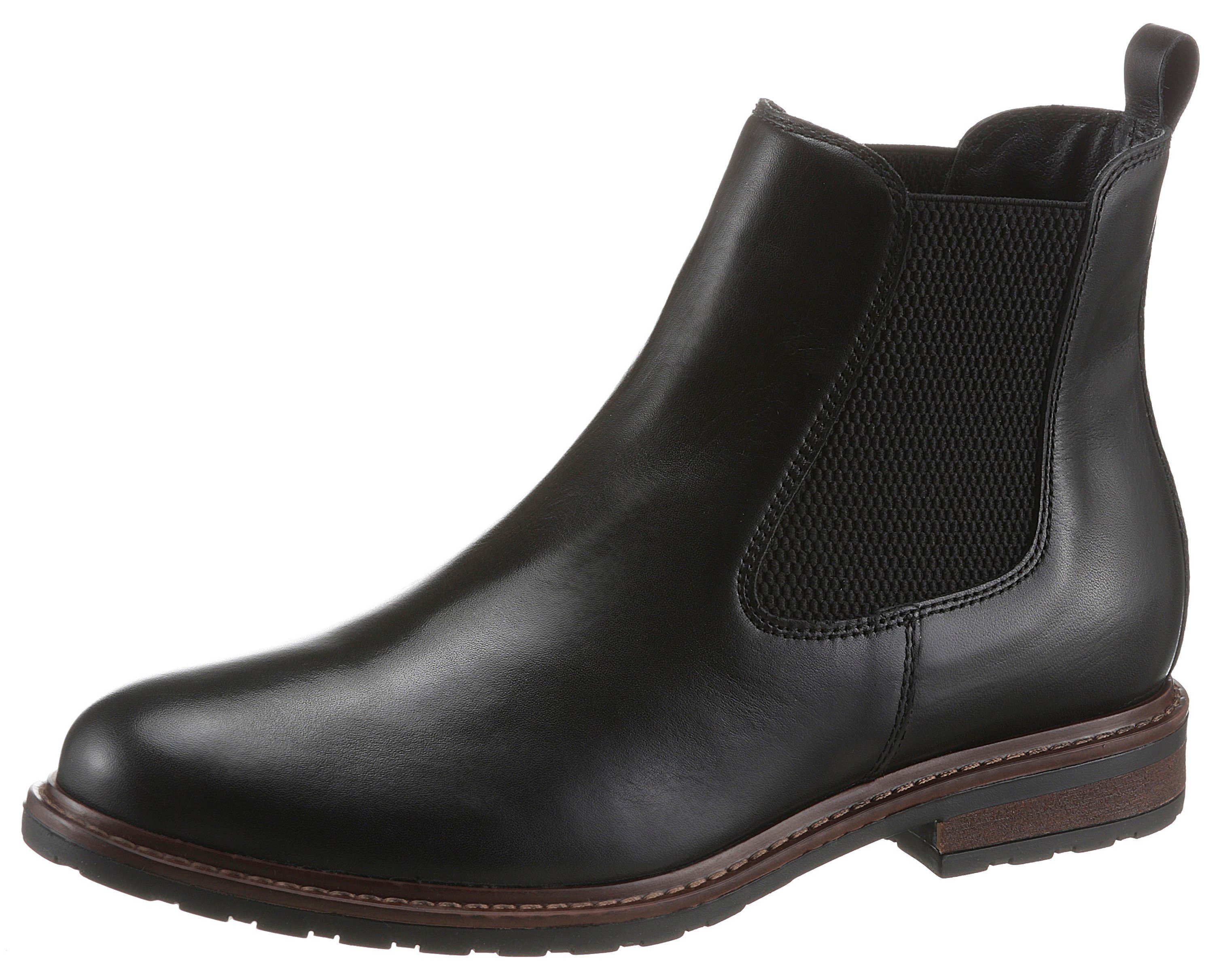 Tamaris Chelsea-boots , blokhak, businessschoen, comfortabele schoen, klassieke look, smalle vorm