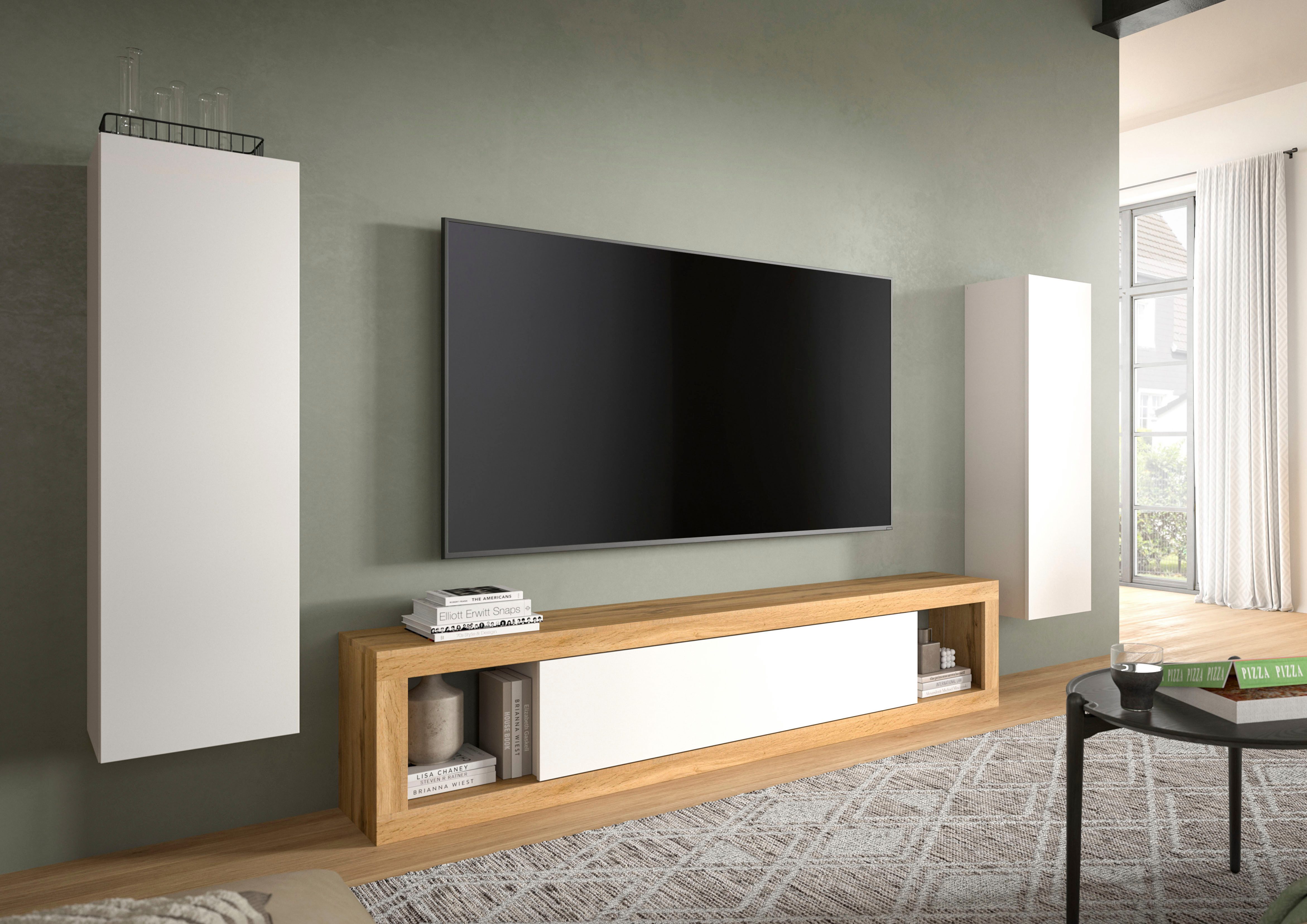 INOSIGN Multifunctionele kast Trinity, 2-set, Hoogte 110cm, hangend, greeploos/Frontoversteek (2 stuks)