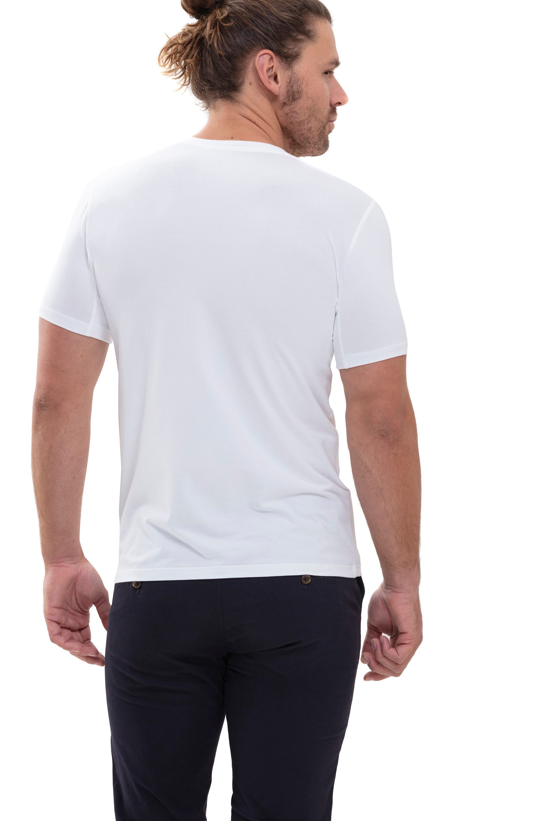 Mey Shirt met V-hals SERIE HYBRID T-SHIRT