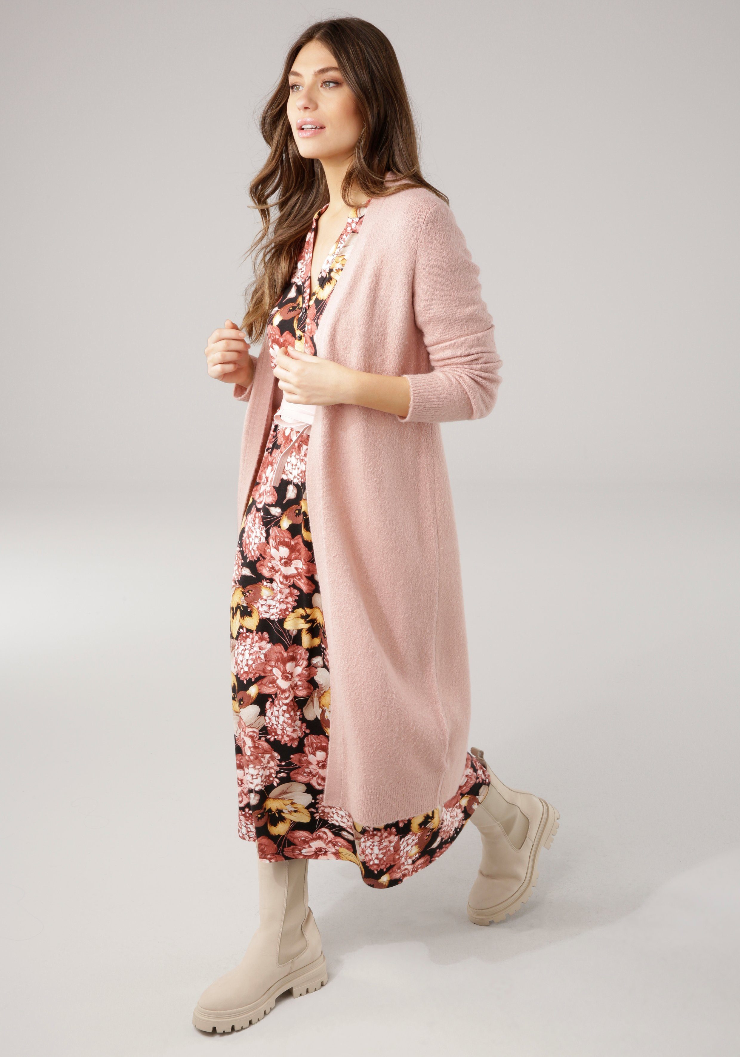 Laura Scott Lang vest in behaaglijk zachte tricotkwaliteit