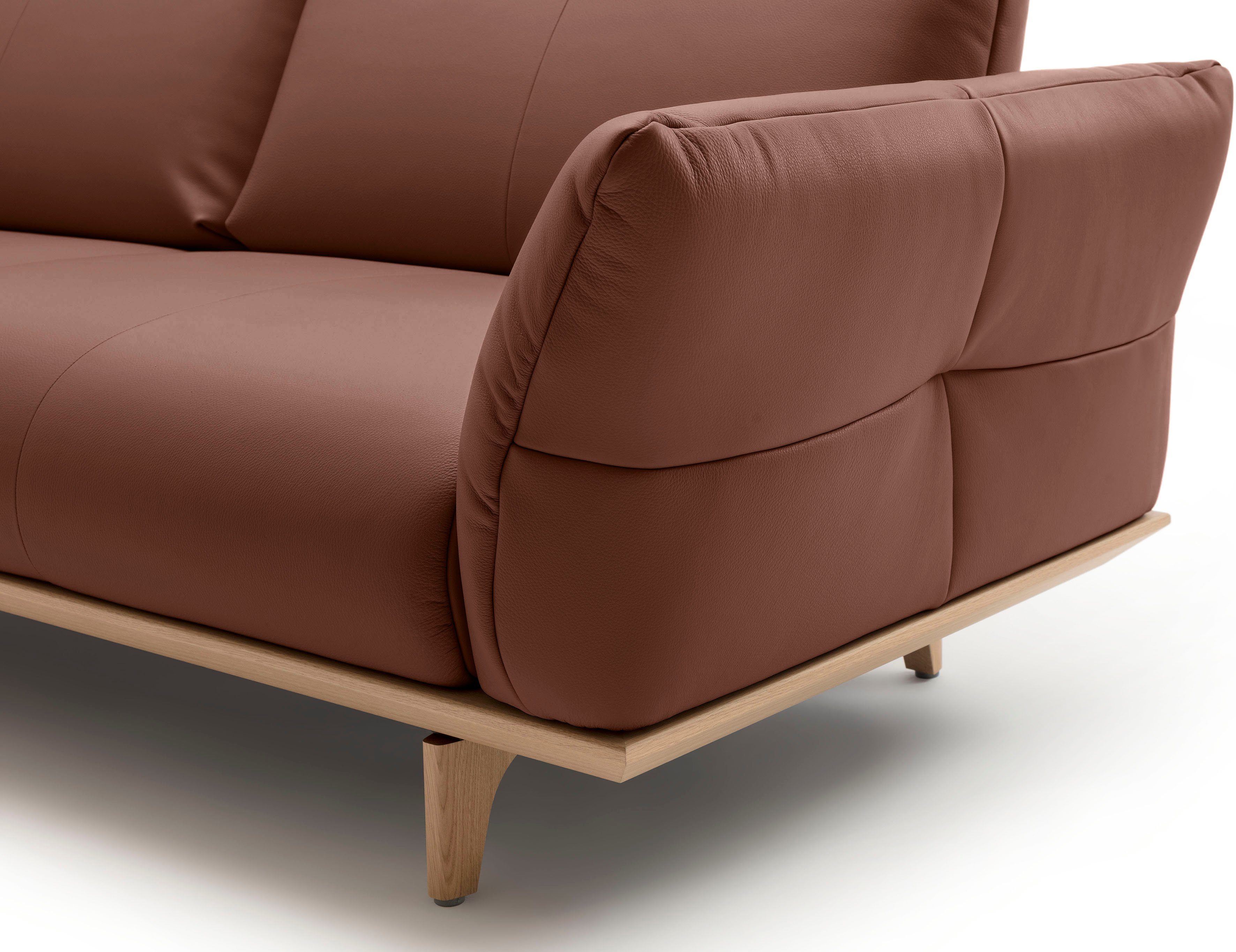 Creation BY ROLF BENZ 3-zitsbank Hs.460 Onderstel in eiken, poten in natuurlijk eiken, breedte 208 cm