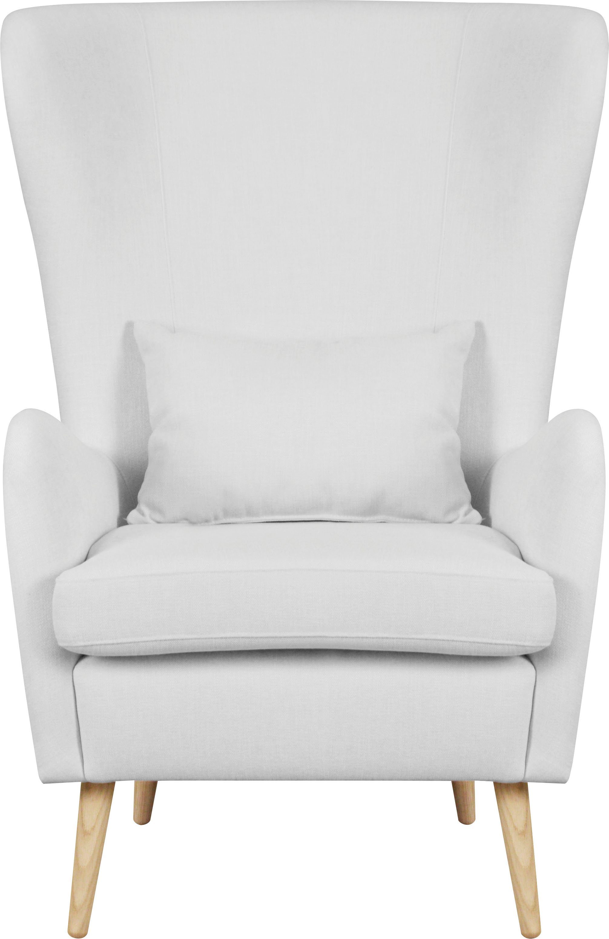 Guido Maria Kretschmer Home&Living Fauteuil Sallito, oorfauteuil, TV-stoel voor woonkamer, ook in velours cord fauteuils grijs
