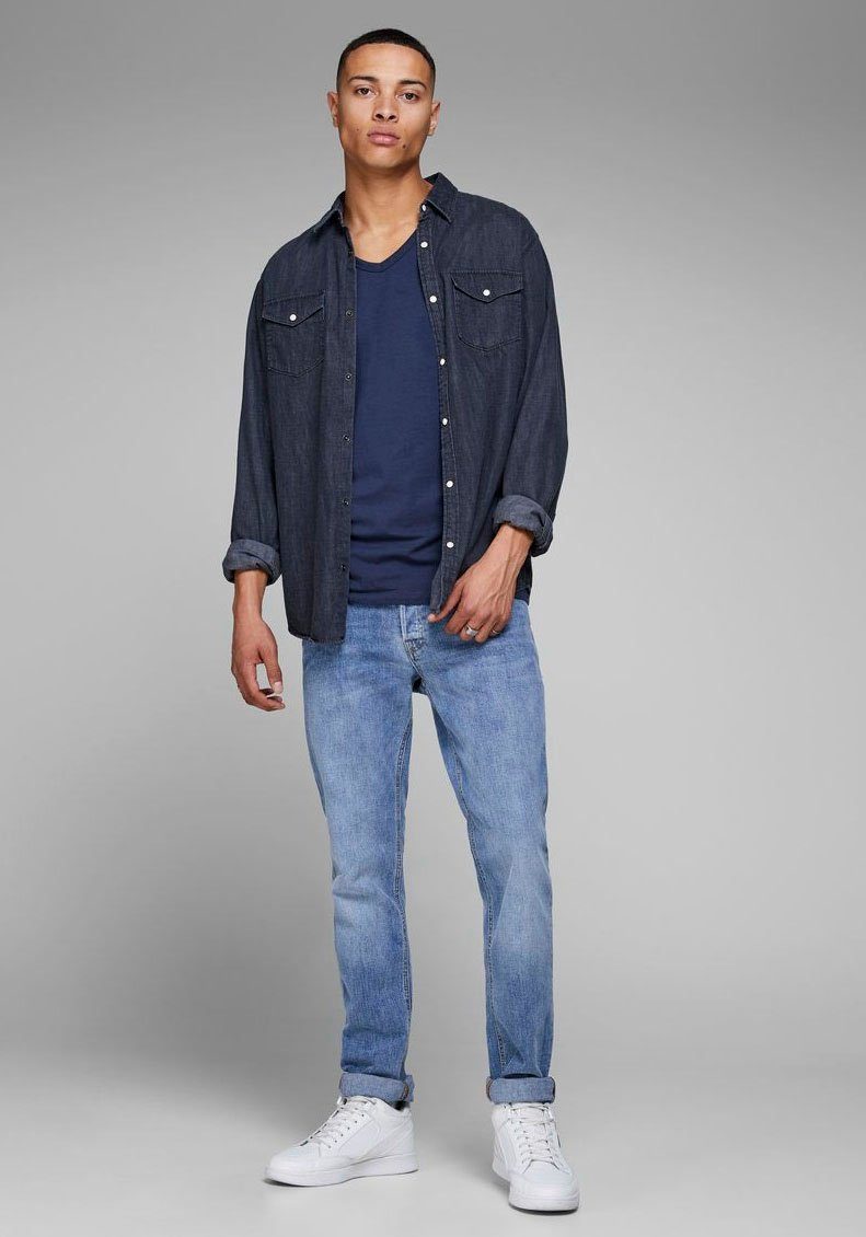 Jack & Jones T-shirt SLIM- FIT BASIC TEE V-NECK
