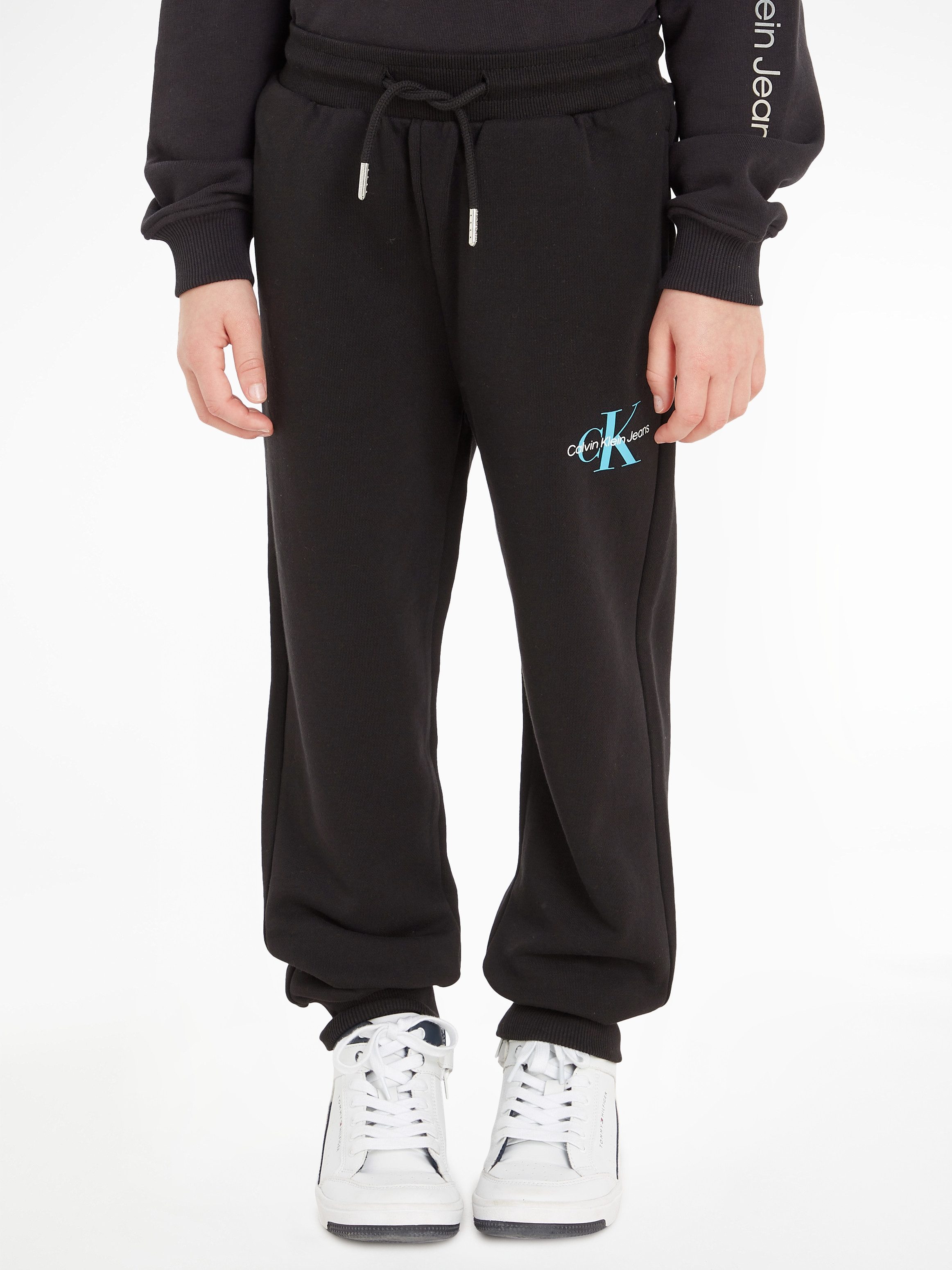 Calvin Klein Sweatbroek MONOGRAM LOGO SWEATPANTS voor kinderen tot 16 jaar