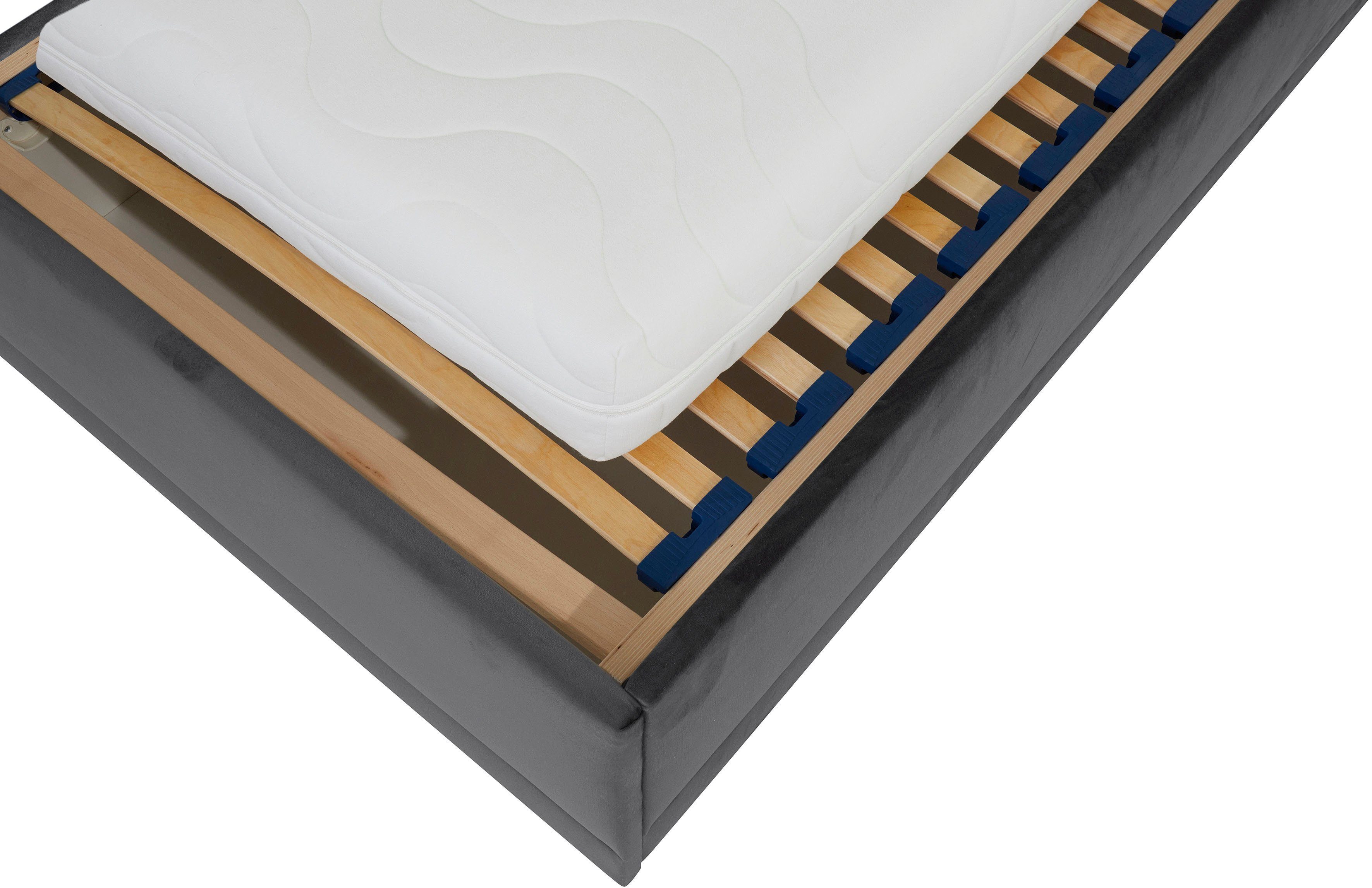 Westfalia Polsterbetten Gestoffeerd bed ADAMAS ook met bedlade, knoopdetails met stras