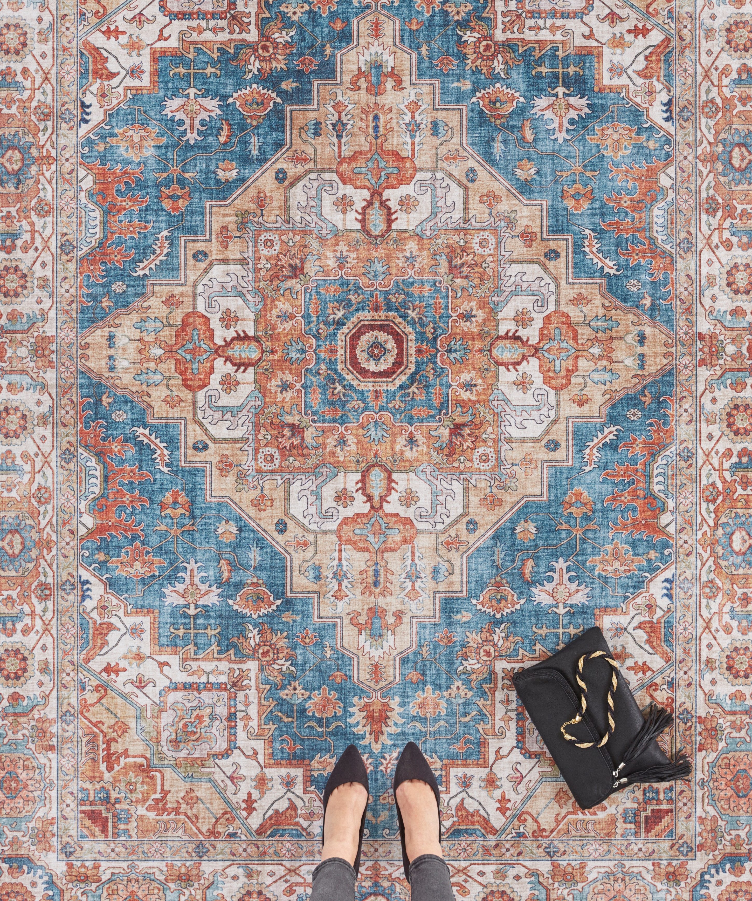NORTHRUGS Vloerkleed Sylla Oosters, loper, vintage, woonkamer, slaapkamer, eetkamer