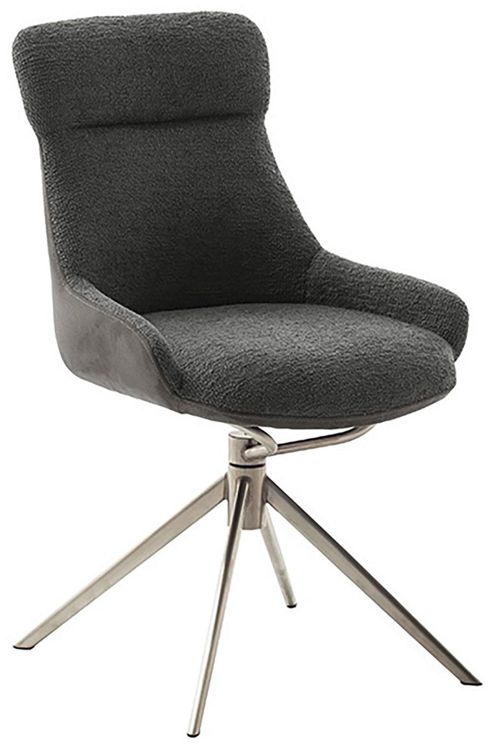MCA furniture Eetkamerstoel Pelion (2-set), draaibaar 360°, draai- & schommelfunctie, zithoogte ca. 50 cm