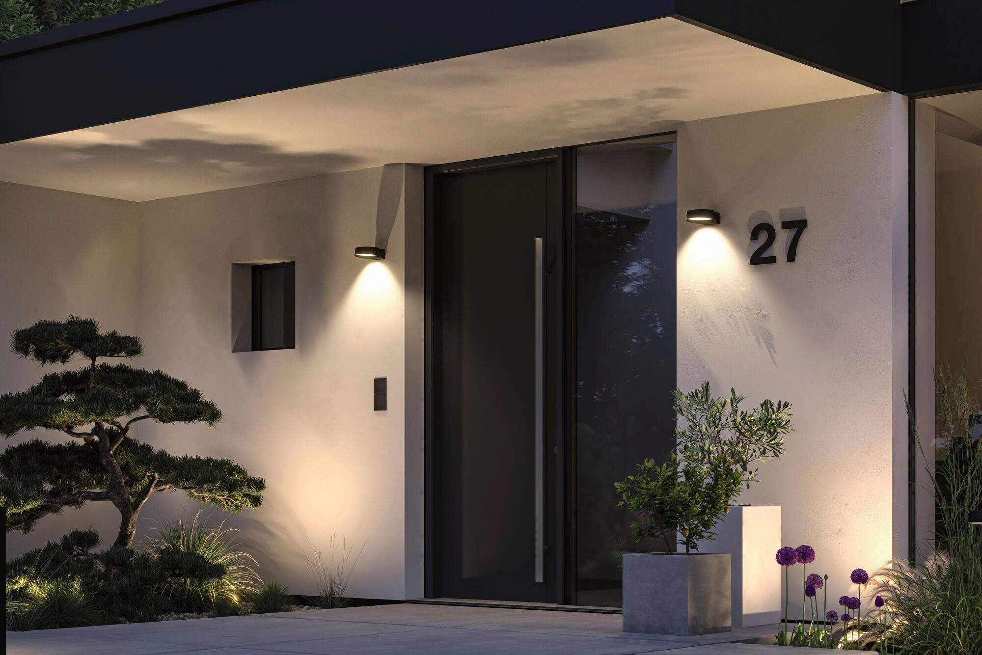 Paulmann Led-wandlamp voor buiten Buiten 230V Capea Grand IP44 Antraciet (1 stuk)