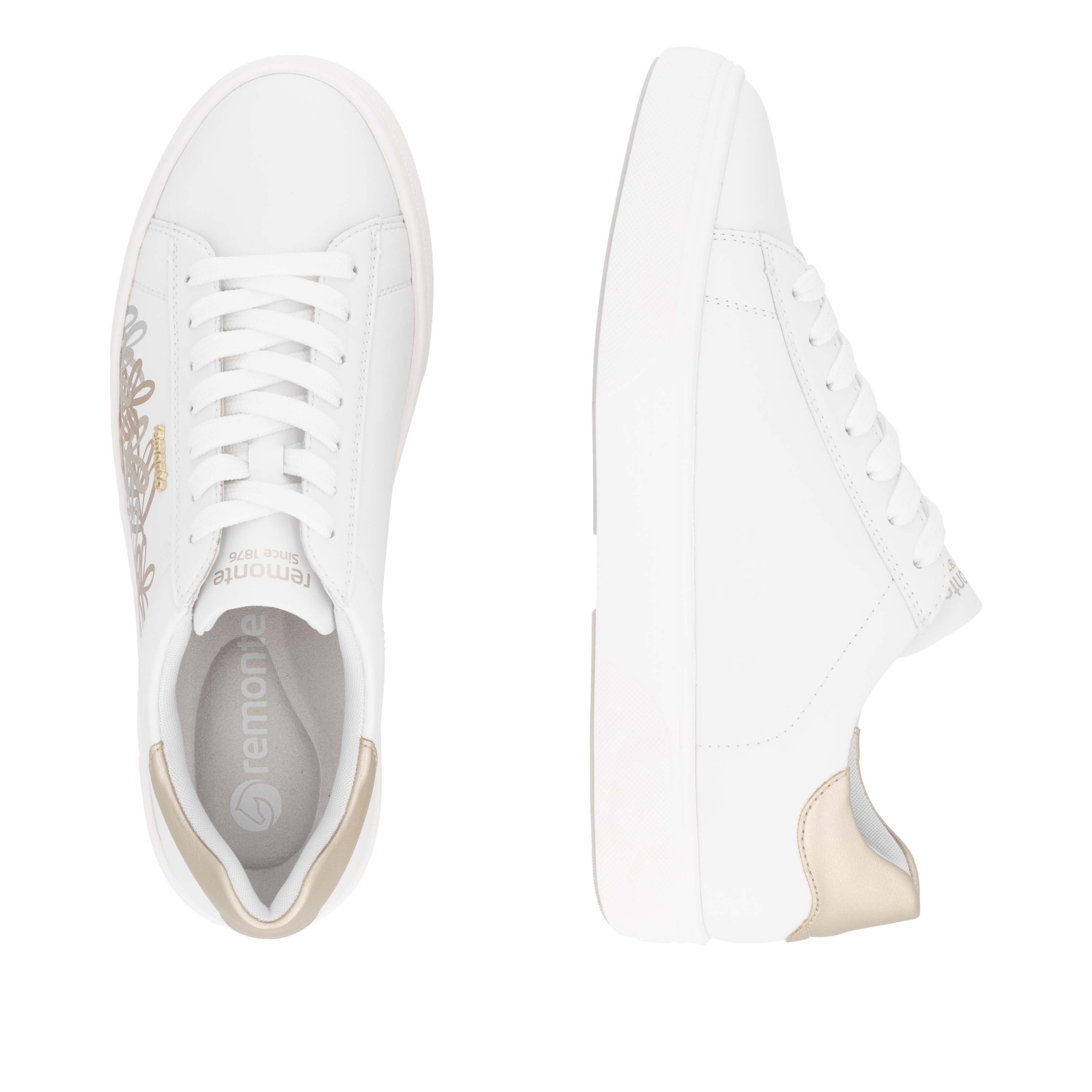 Remonte Plateausneakers , veterschoen, vrijetijdsschoen, lage schoen met contrastafwerking