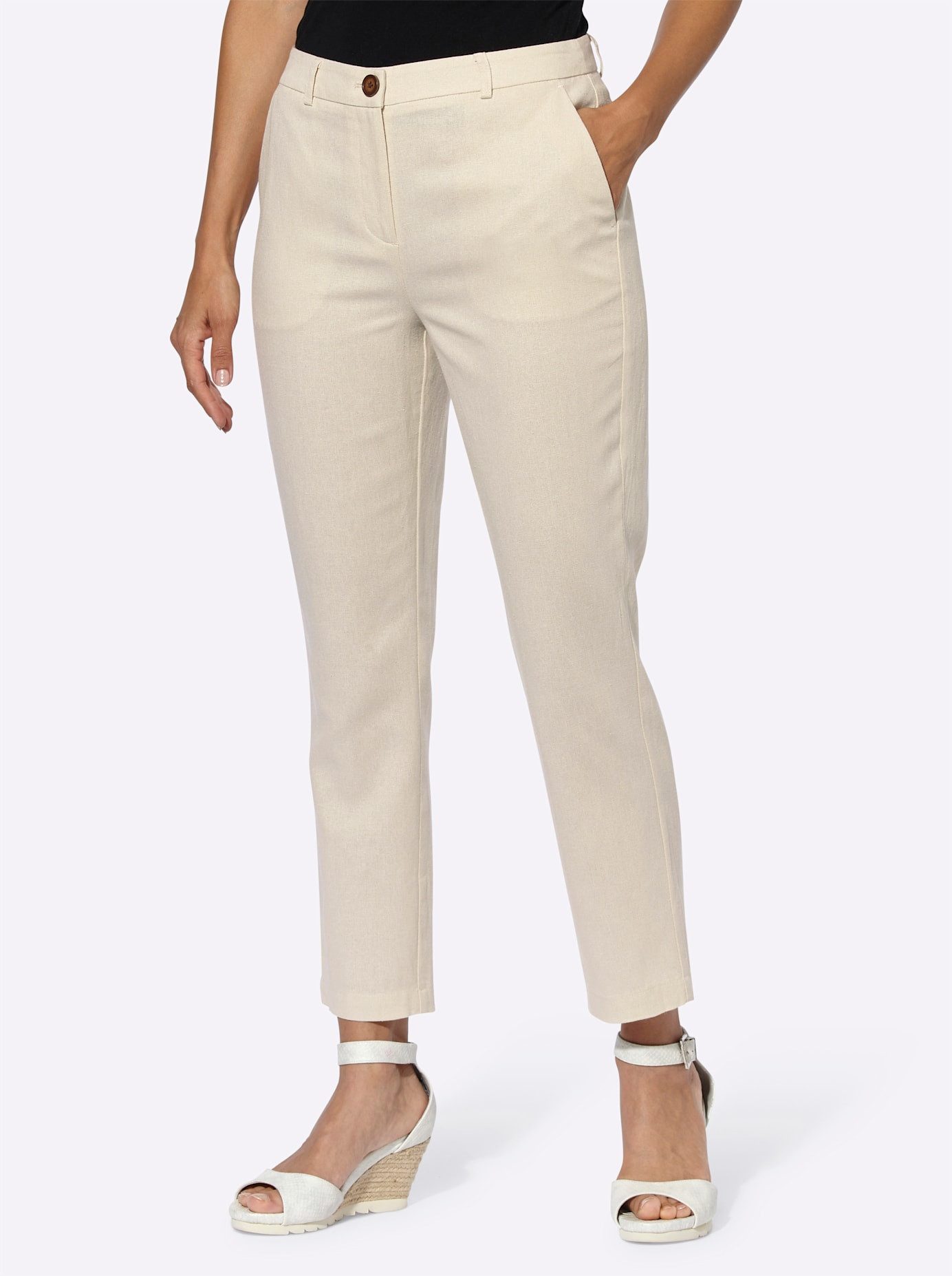 Classic Inspirationen 7/8 broek dames 7/8-broeken maat 44 bruin