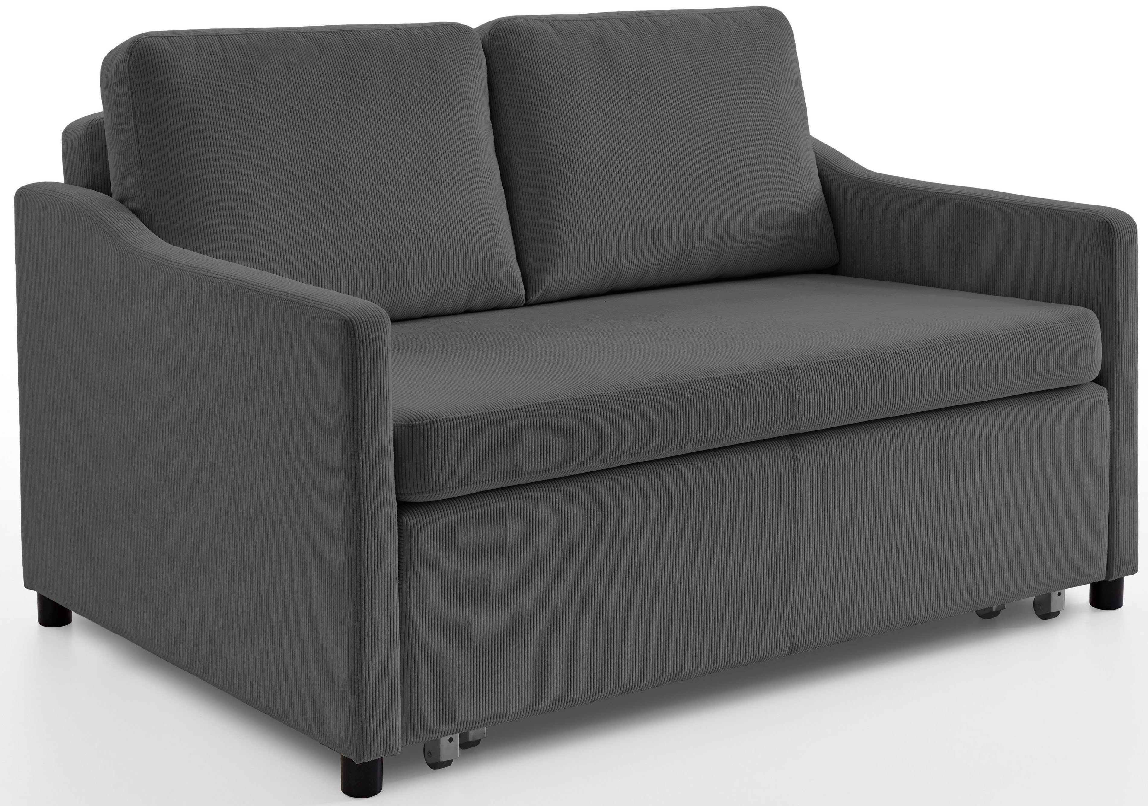 ATLANTIC home collection Slaapbank Anella met cordbekleding, met slaapfunctie, vrij plaatsbaar