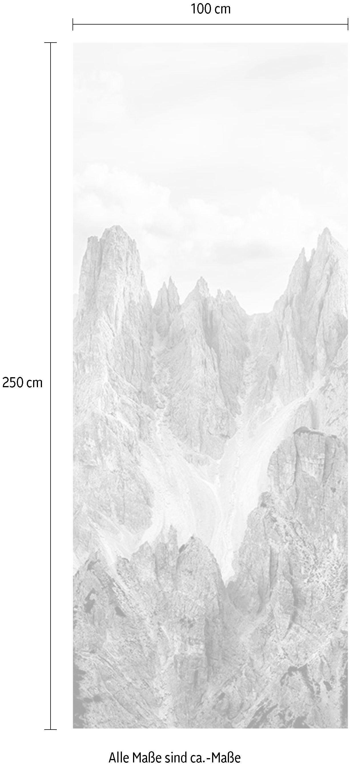 Komar Vliesbehang Digitale print vlies - Peaks Panel - Afmeting 100 x 250 cm (1 stuk)