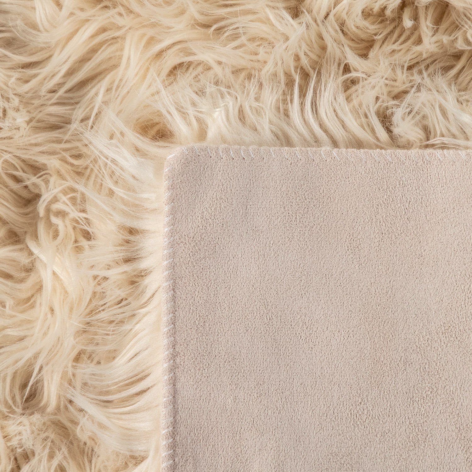 Paco Home Hoogpolige loper Playa 960 Loper, imitatiebont, flokati-look, heerlijk zacht, unikleuren