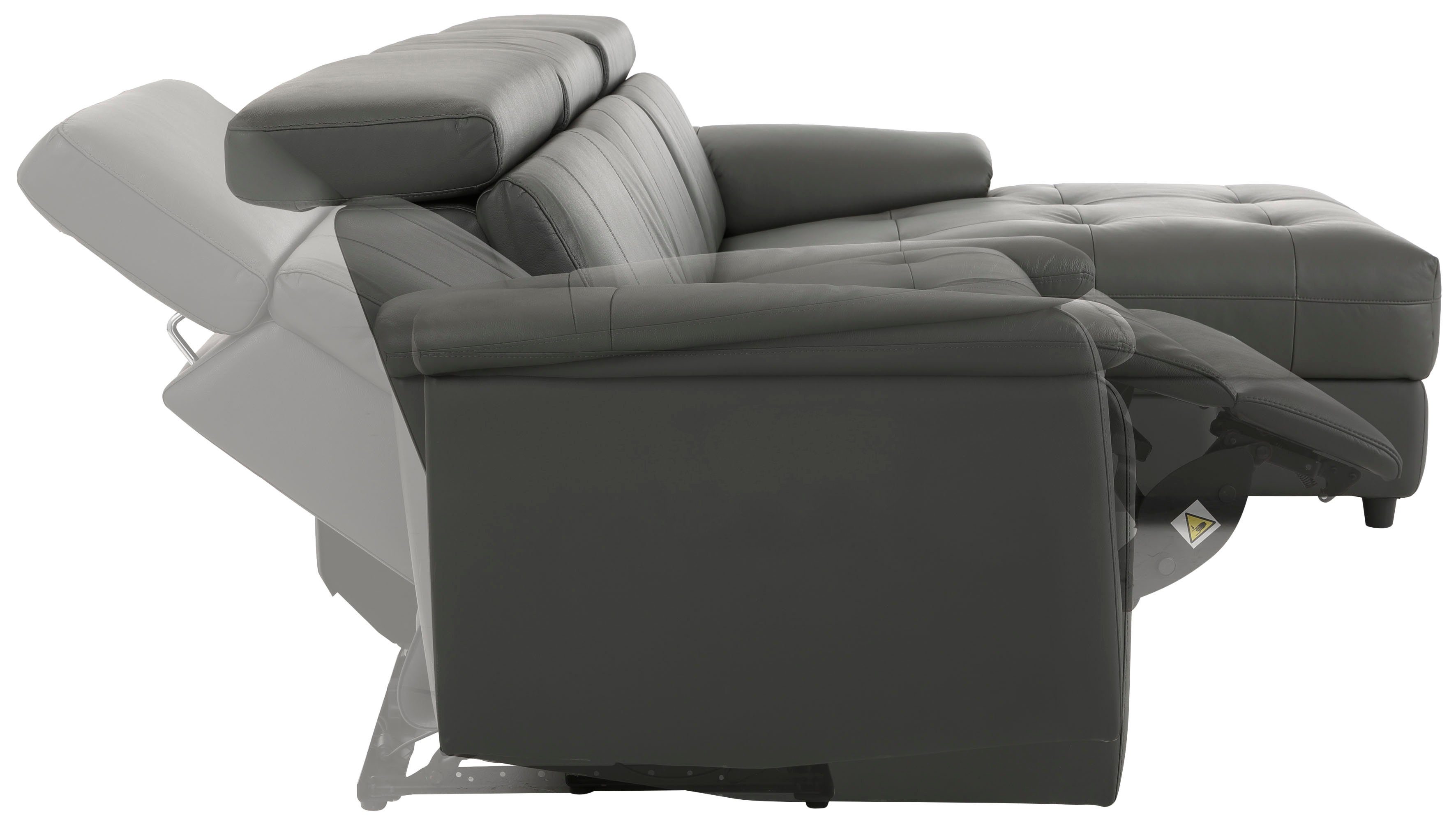 Home affaire Hoekbank Binado, L-vorm, met handmatige of elektrische relaxfunctie met usb-aansluiting