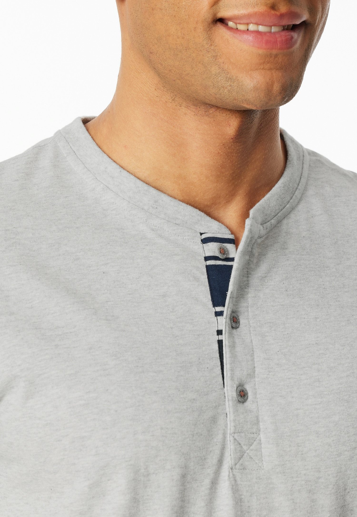 Schiesser Shortama Casual Nightwear Shirt met functionele knoopsluiting (2-delig)