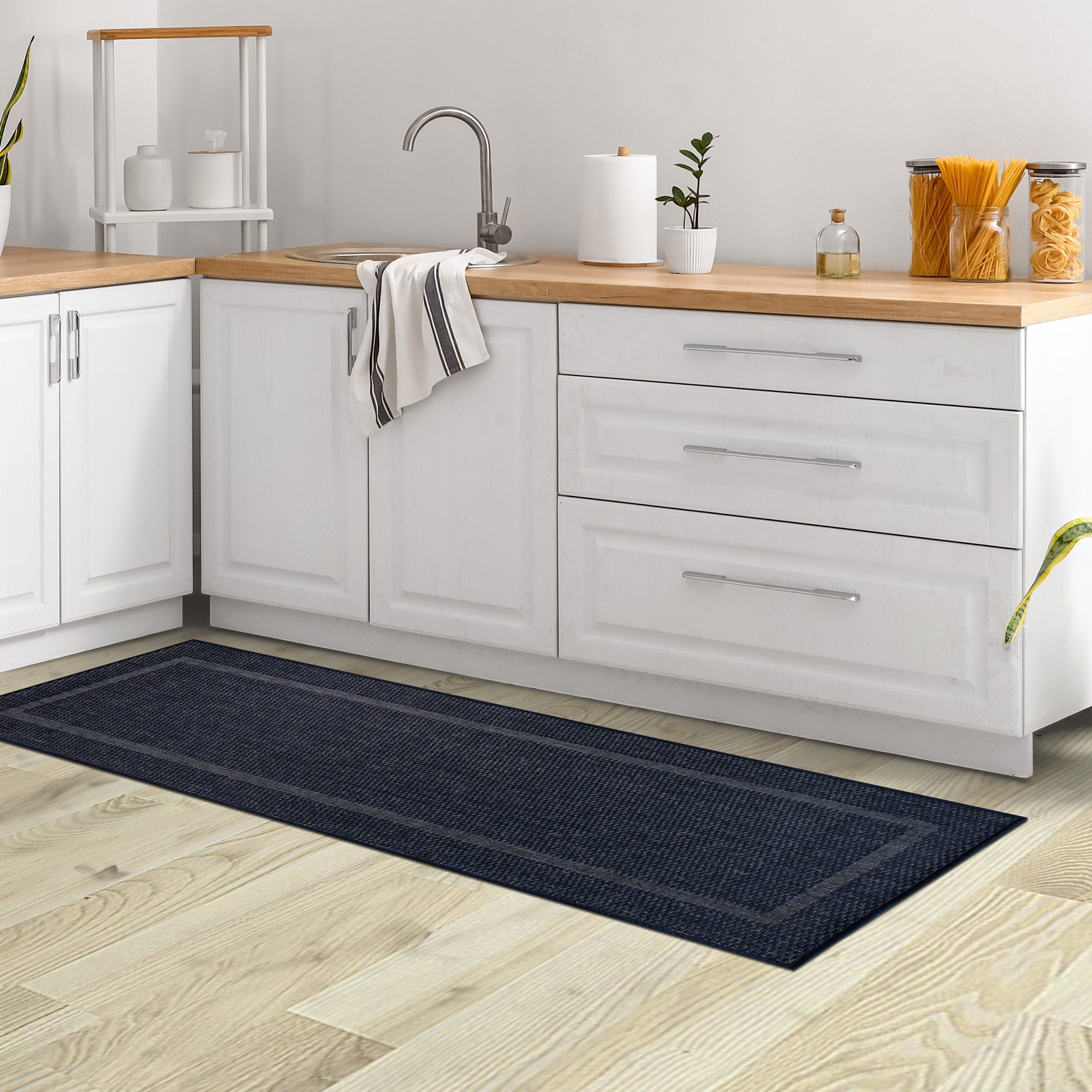 my home Vloerkleed Venetië rand is ook als loper verkrijgbaar Geschikt voor binnen en buiten, sisal-look, weerbestendig & uv-bestendig