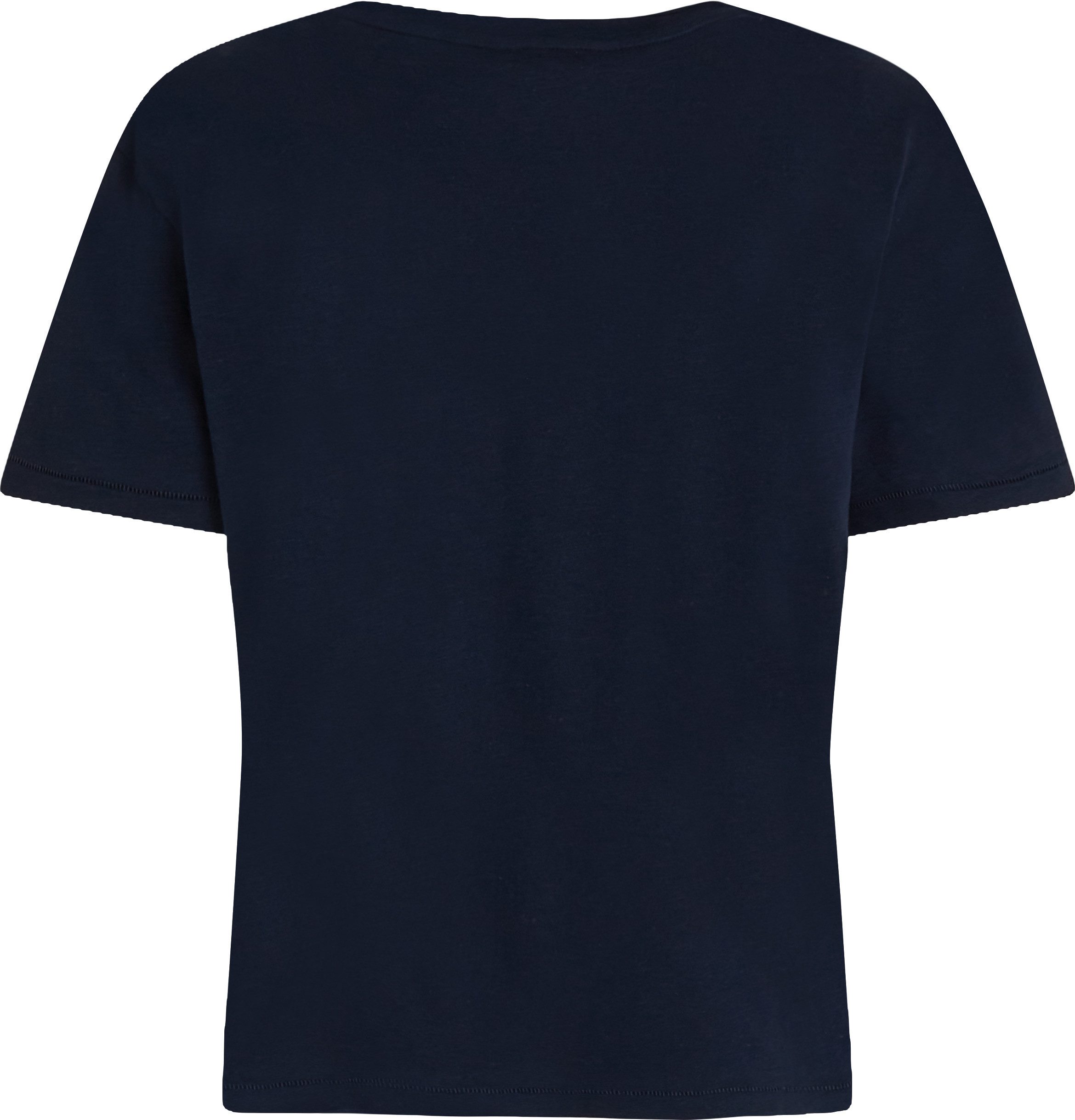 Tommy Hilfiger T-shirt SLUB CROP V-NK SS
