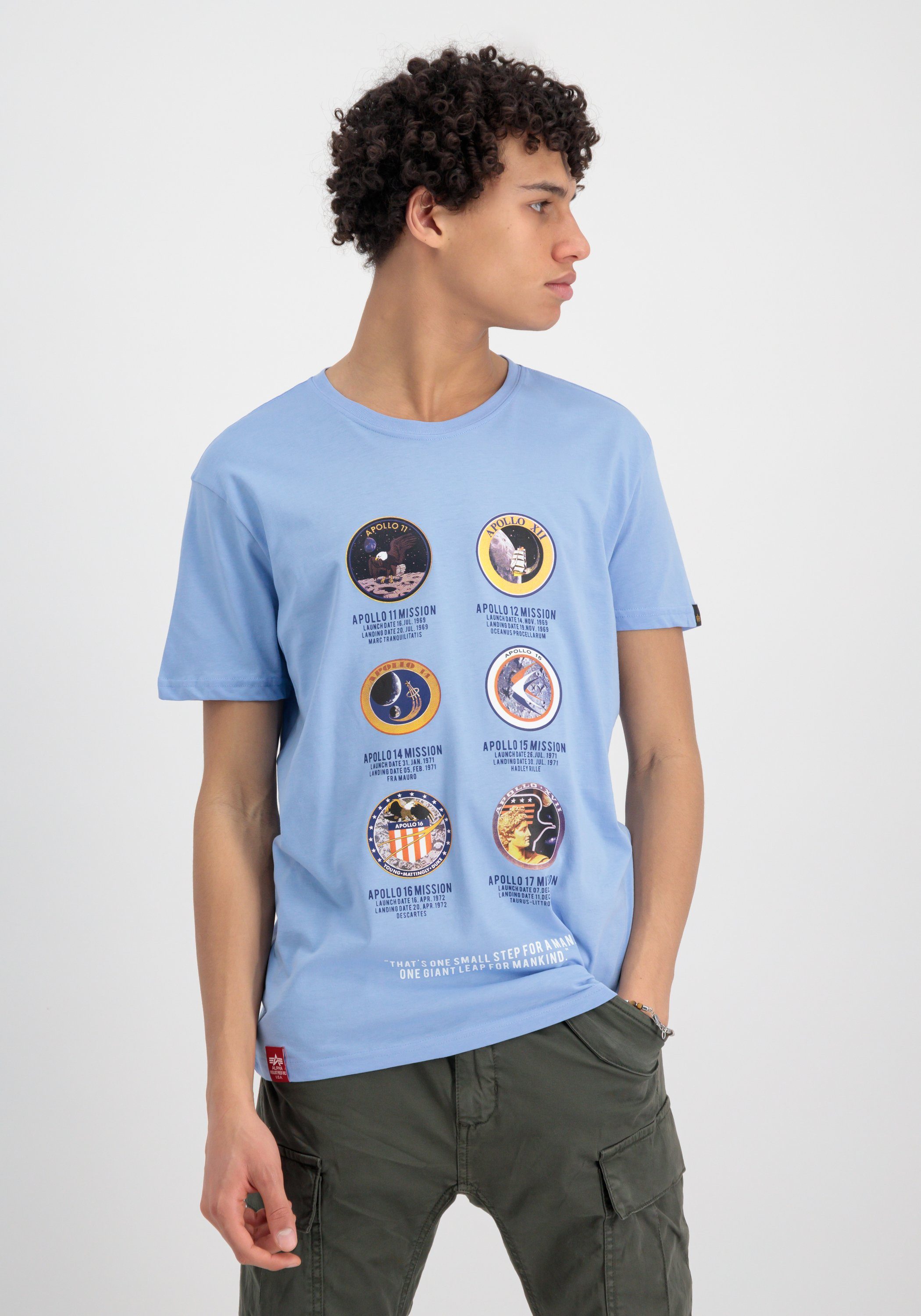Alpha Industries T-shirt Men T-Shirts Apollo Mission T-Shirt
